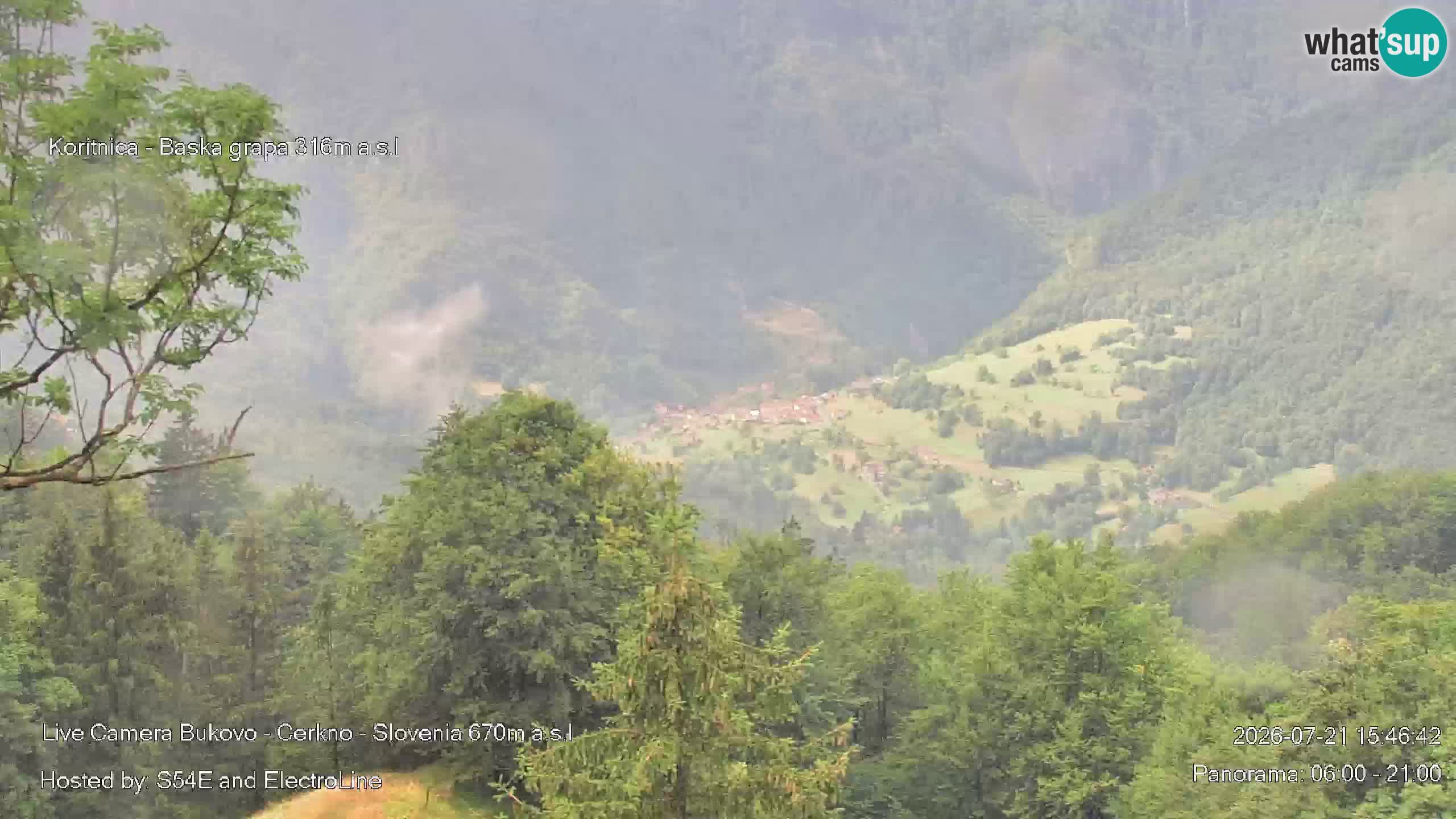 Webcam en vivo Bukovo – Baška grapa | Cerkno | Eslovenia