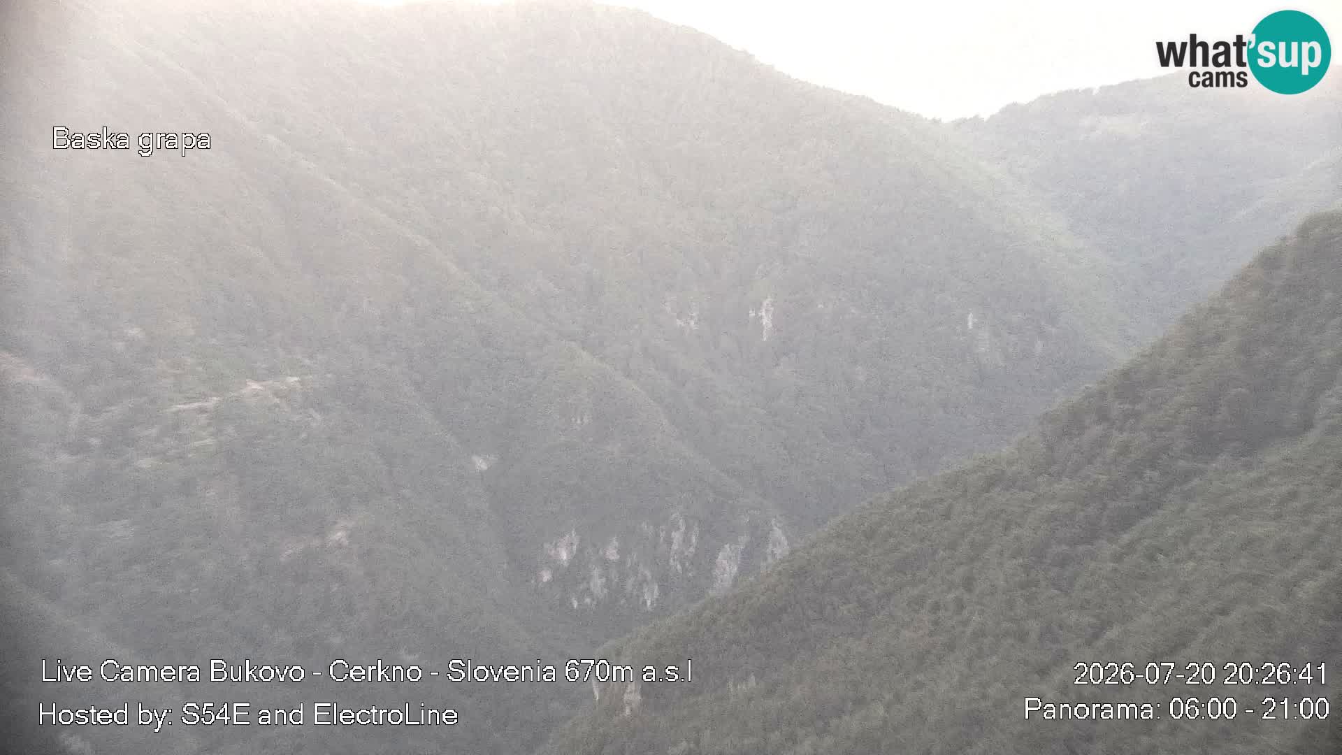 Bukovo Webcam – Baška grapa | Cerkno | Slowenien