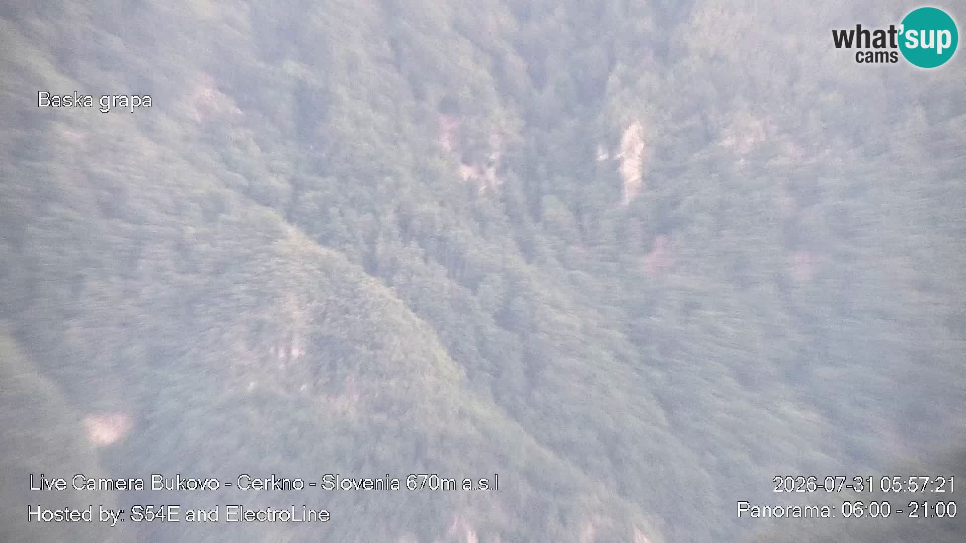 Web kamera Bukovo – Baška grapa | Cerkno | Slovenija