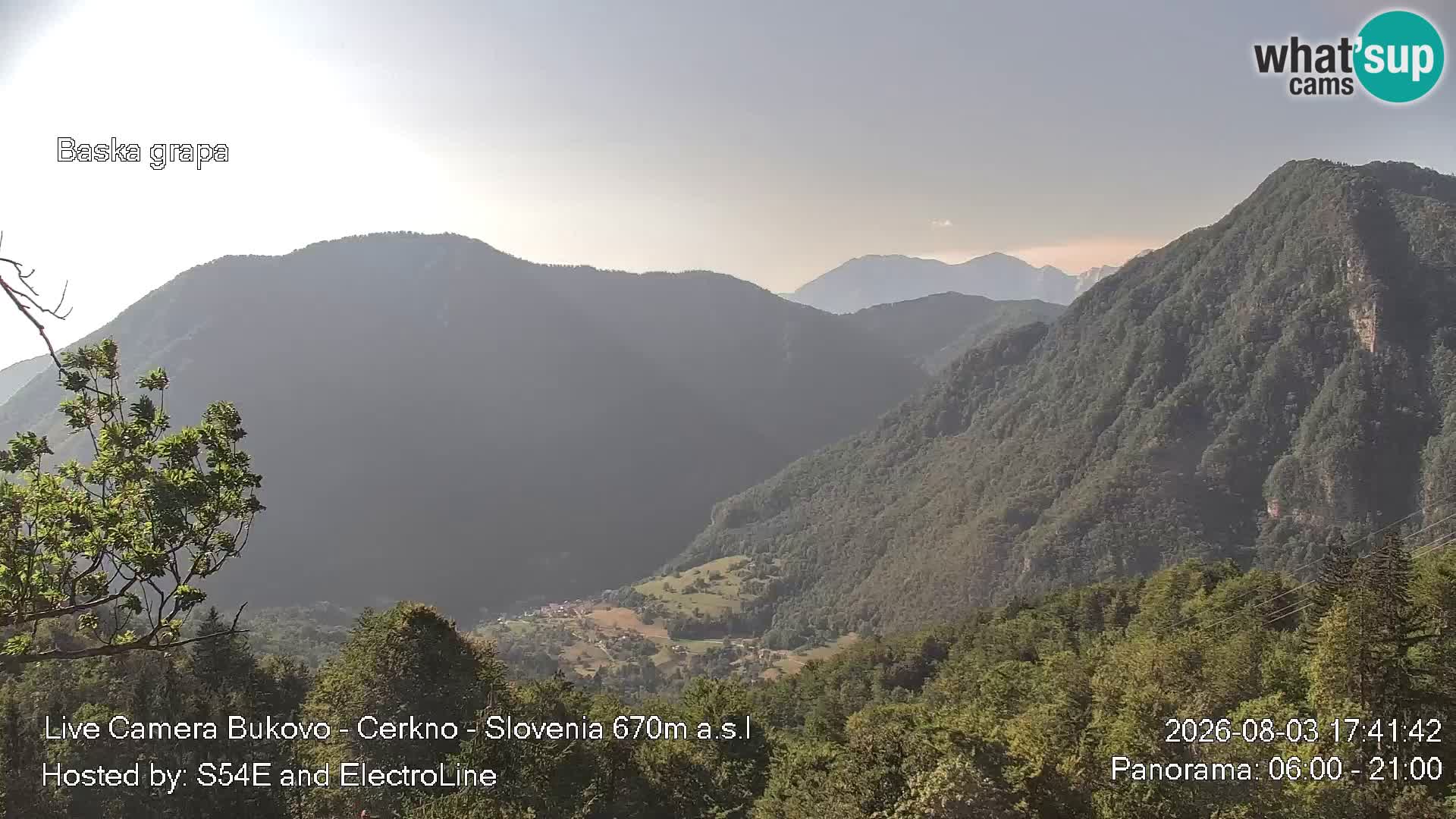 Bukovo Webcam – Baška grapa | Cerkno | Slowenien
