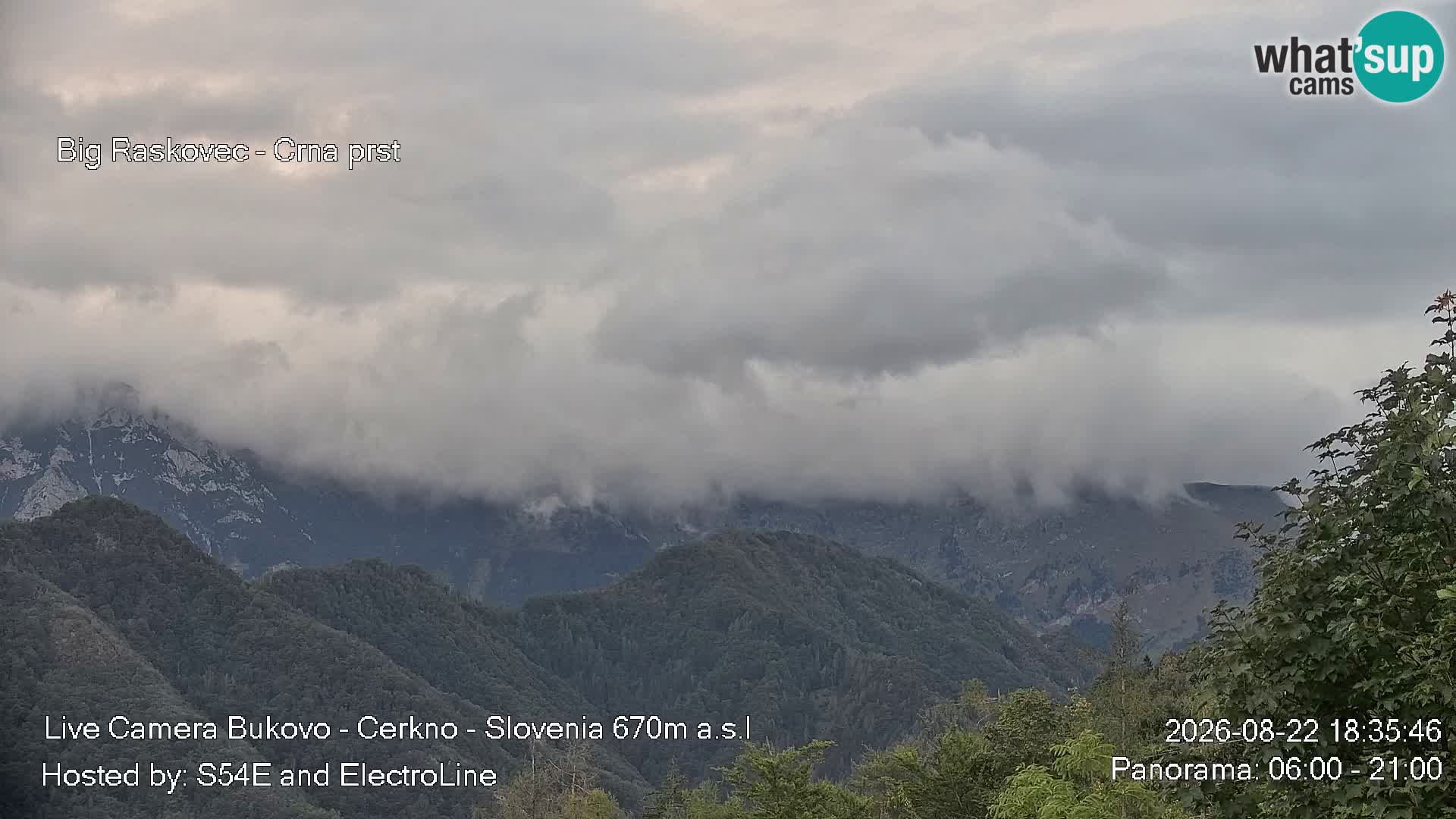 Webcam Bukovo – Baška grapa | Cerkno | Slovénie