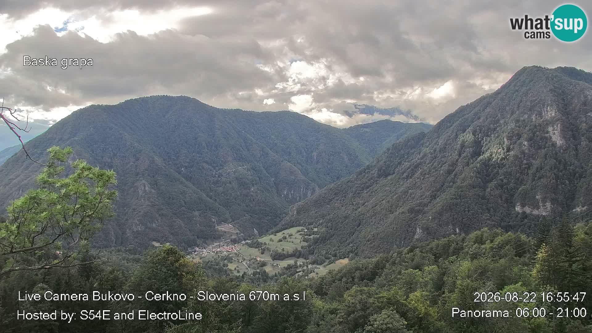 Webcam en vivo Bukovo – Baška grapa | Cerkno | Eslovenia