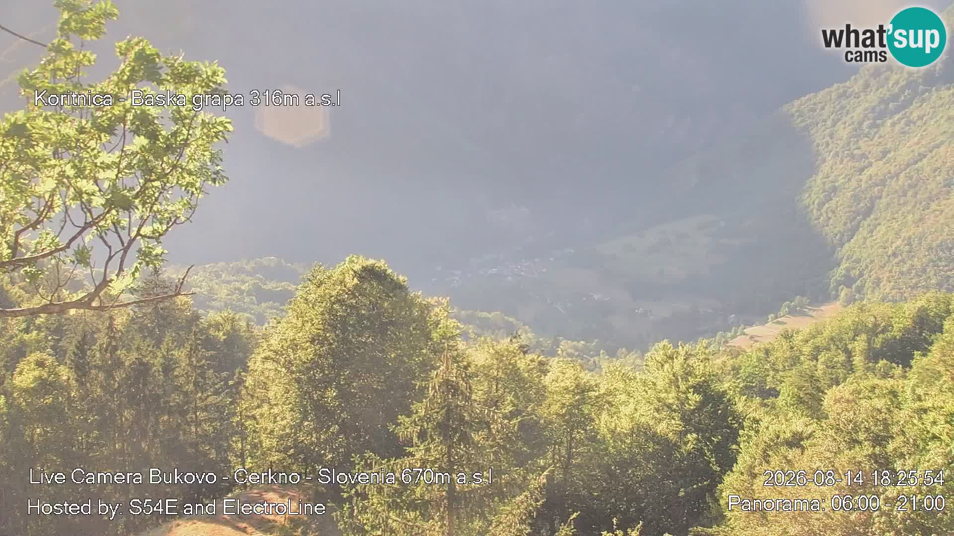 Webcam Bukovo – Baška grapa | Cerkno | Slovénie