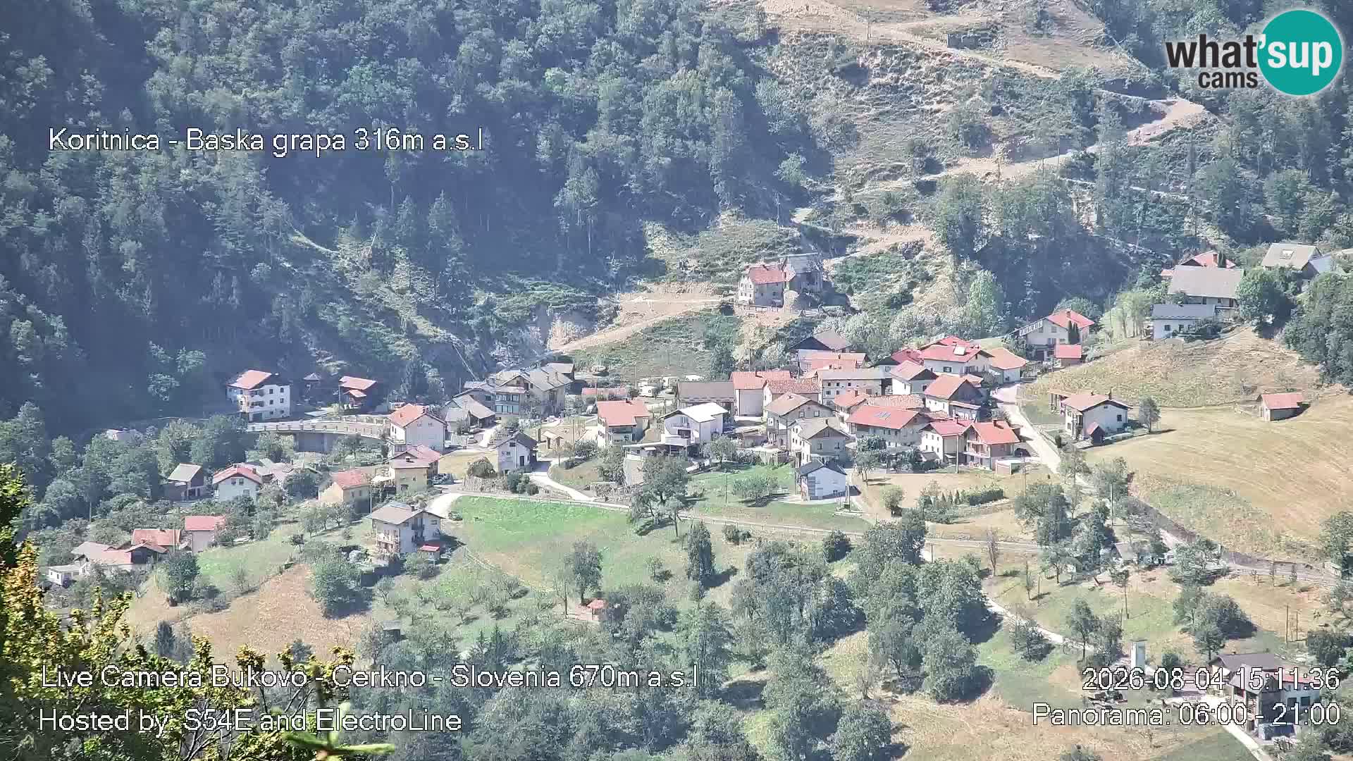 Webcam Bukovo – Baška grapa | Cerkno | Slovenia
