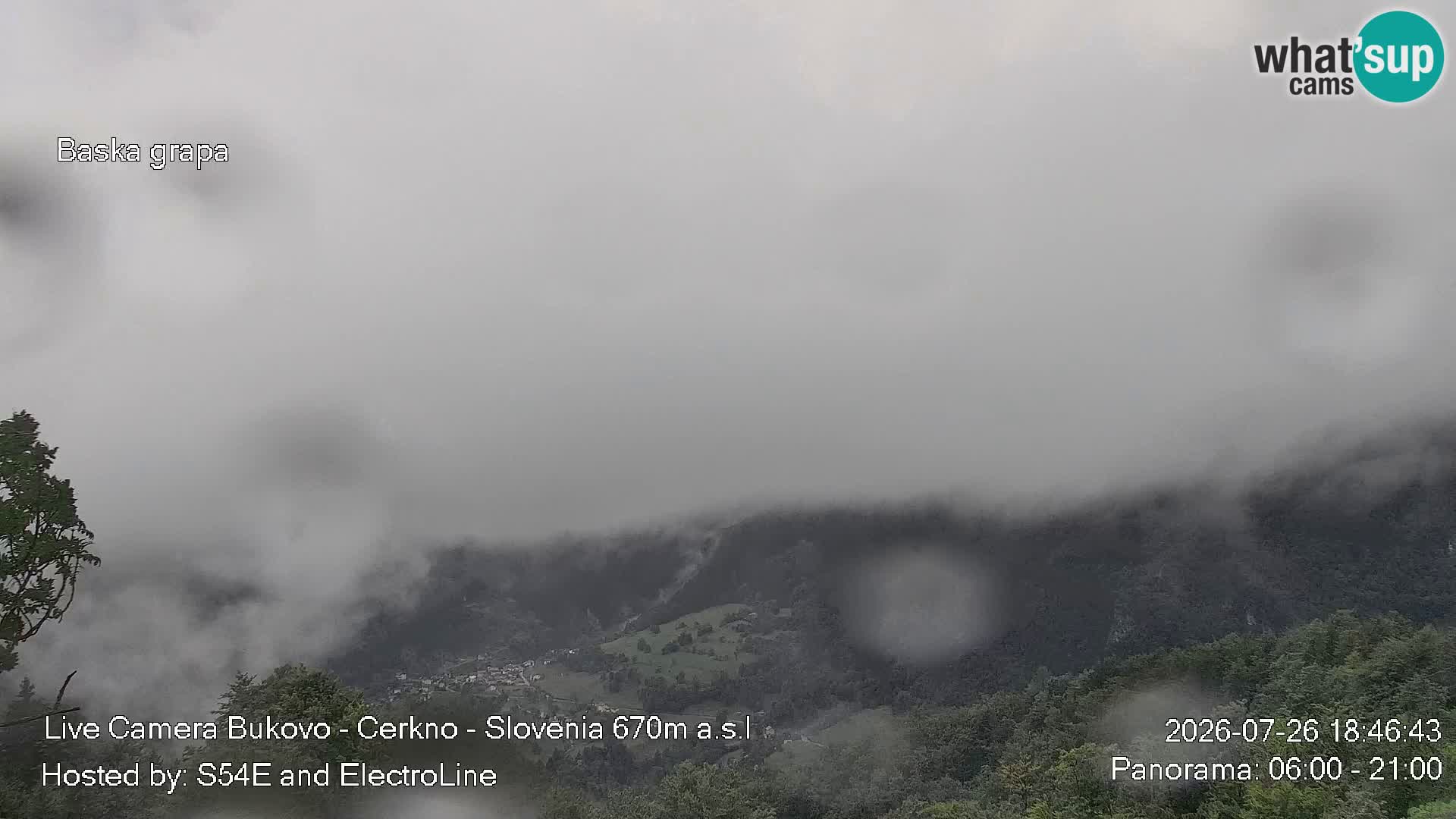 Bukovo Webcam – Baška grapa | Cerkno | Slowenien