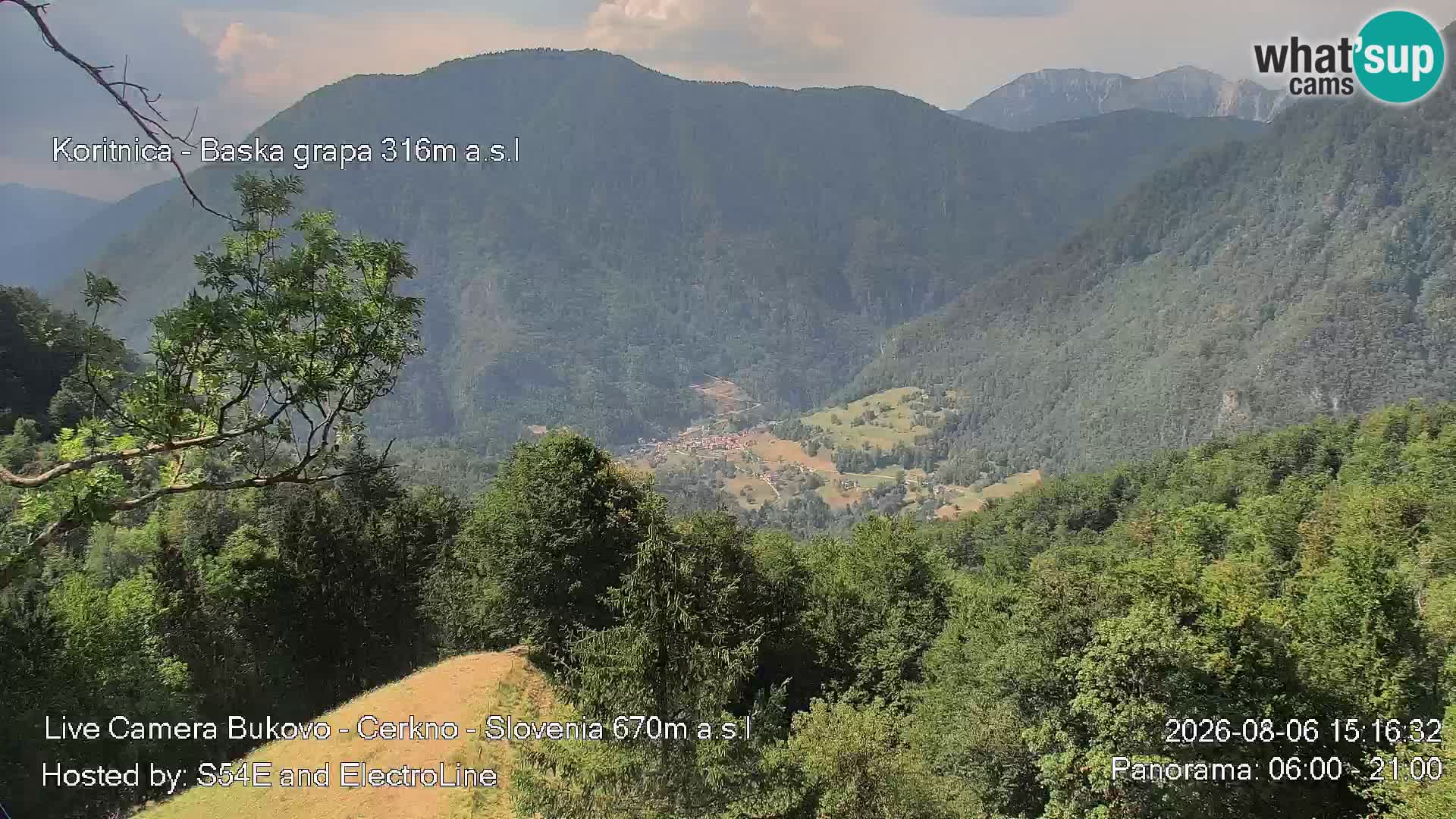 Bukovo Webcam – Baška grapa | Cerkno | Slowenien