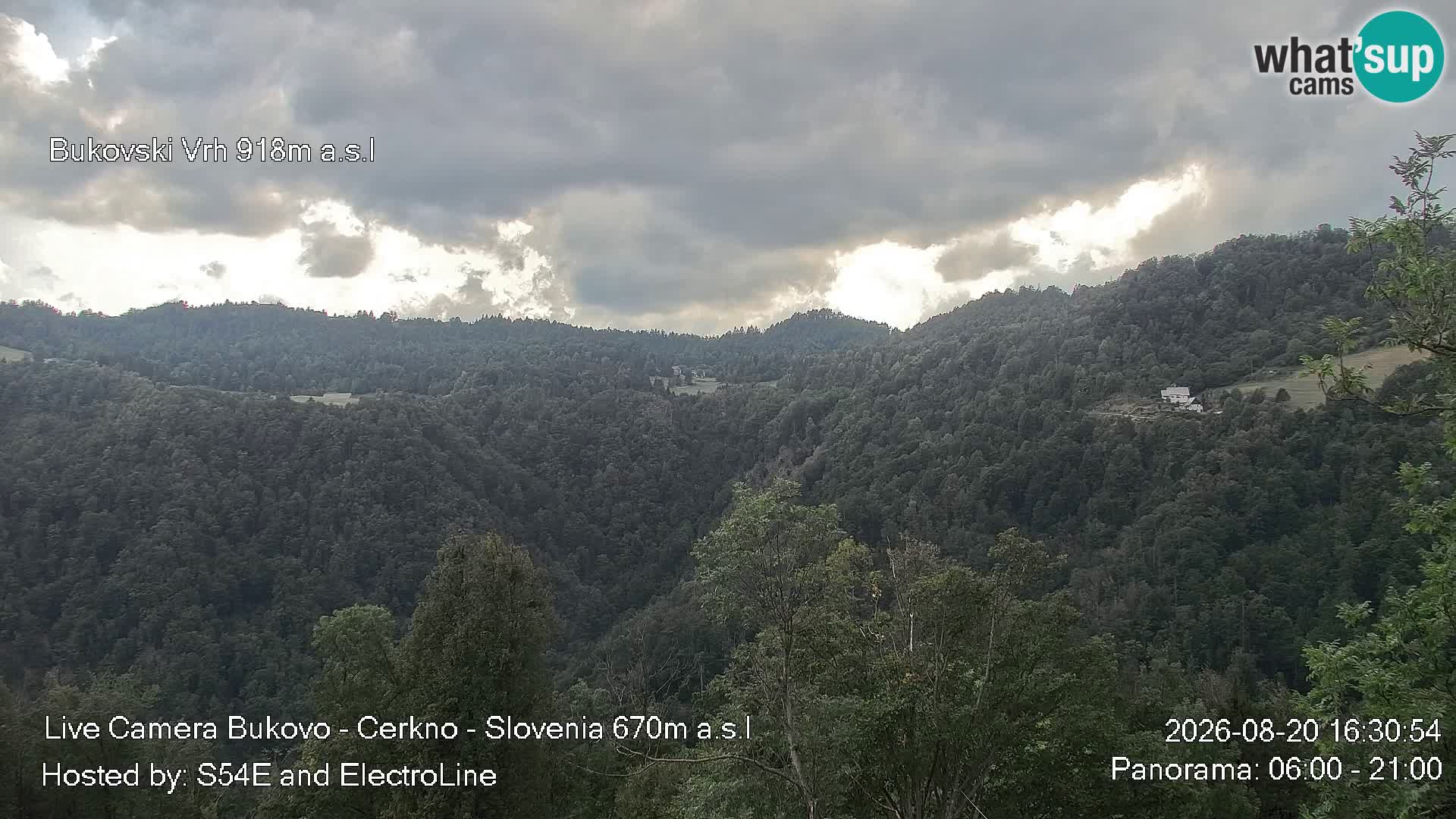 Web kamera Bukovo – Baška grapa | Cerkno | Slovenija