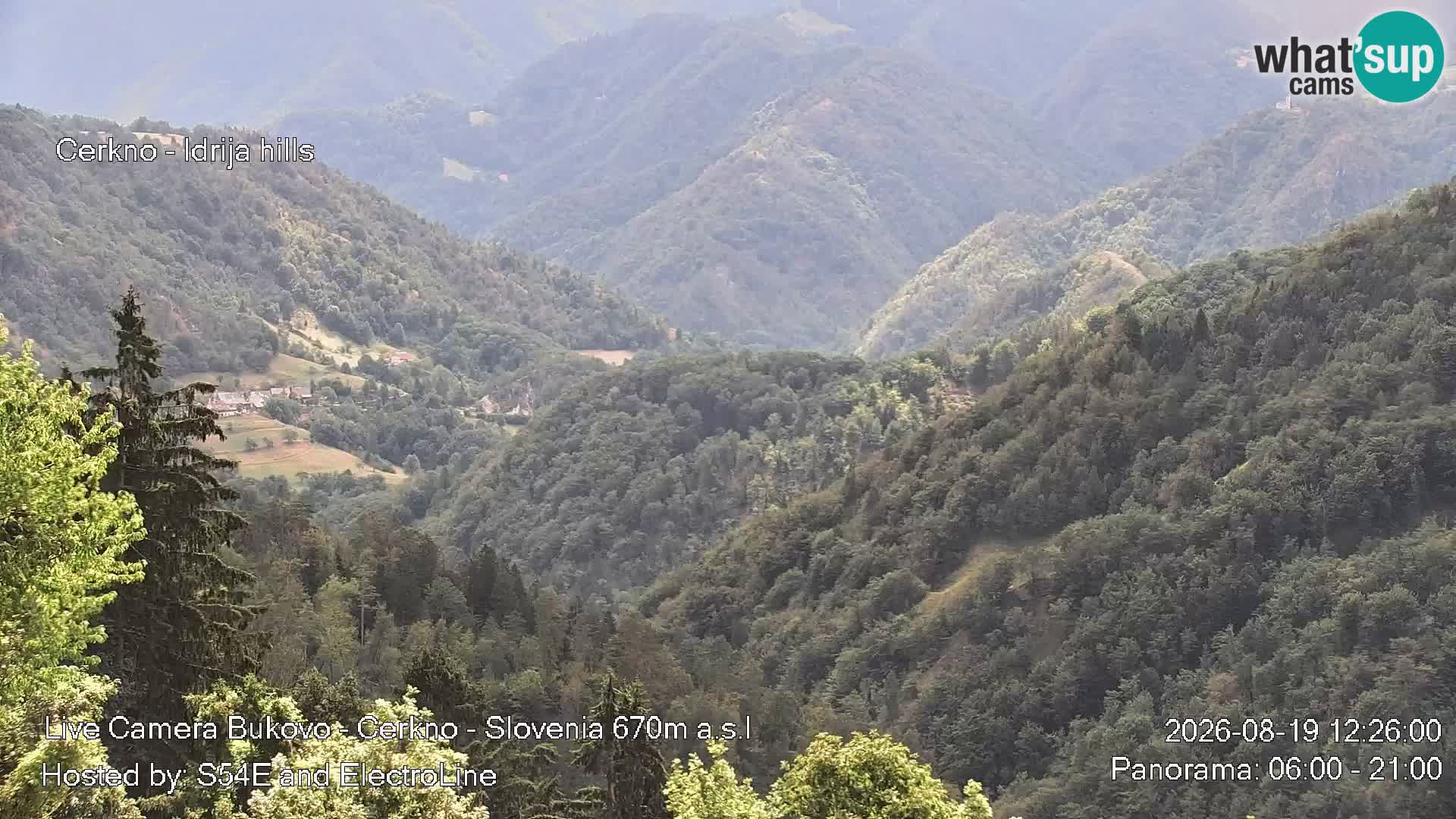 Web kamera Bukovo – Baška grapa | Cerkno | Slovenija