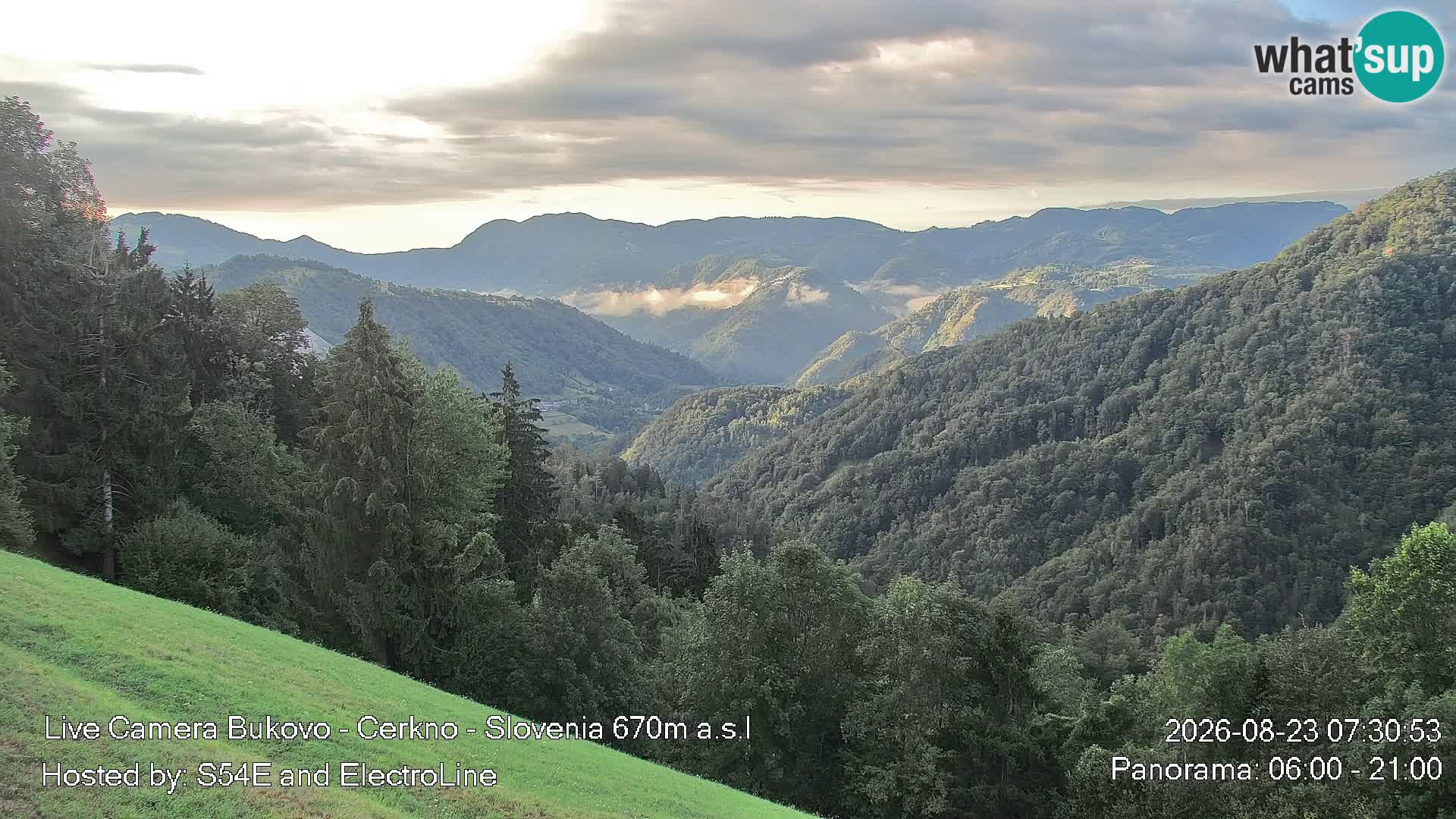 Webcam Bukovo – Baška grapa | Cerkno | Slovénie