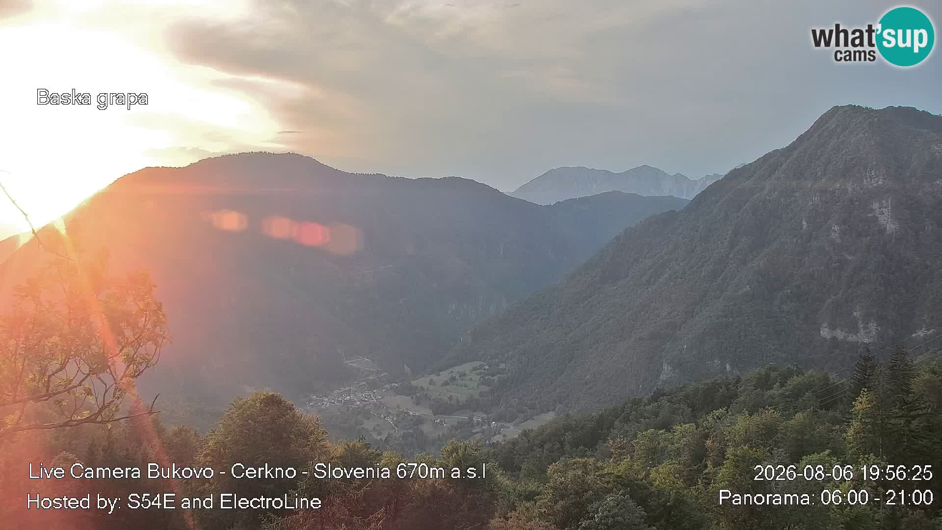 Bukovo Webcam – Baška grapa | Cerkno | Slowenien