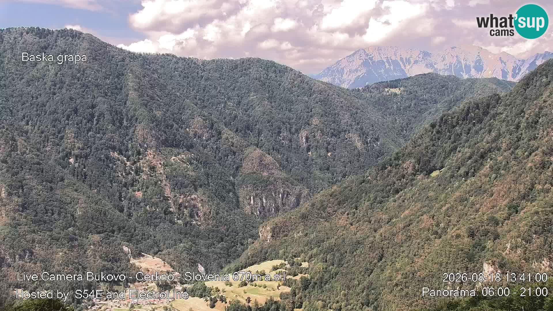 Webcam Bukovo – Baška grapa | Cerkno | Slovénie