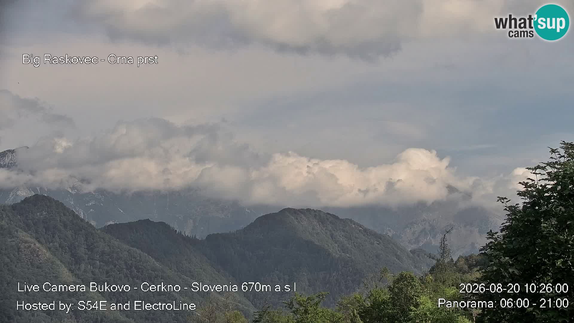Webcam Bukovo – Baška grapa | Cerkno | Slovénie