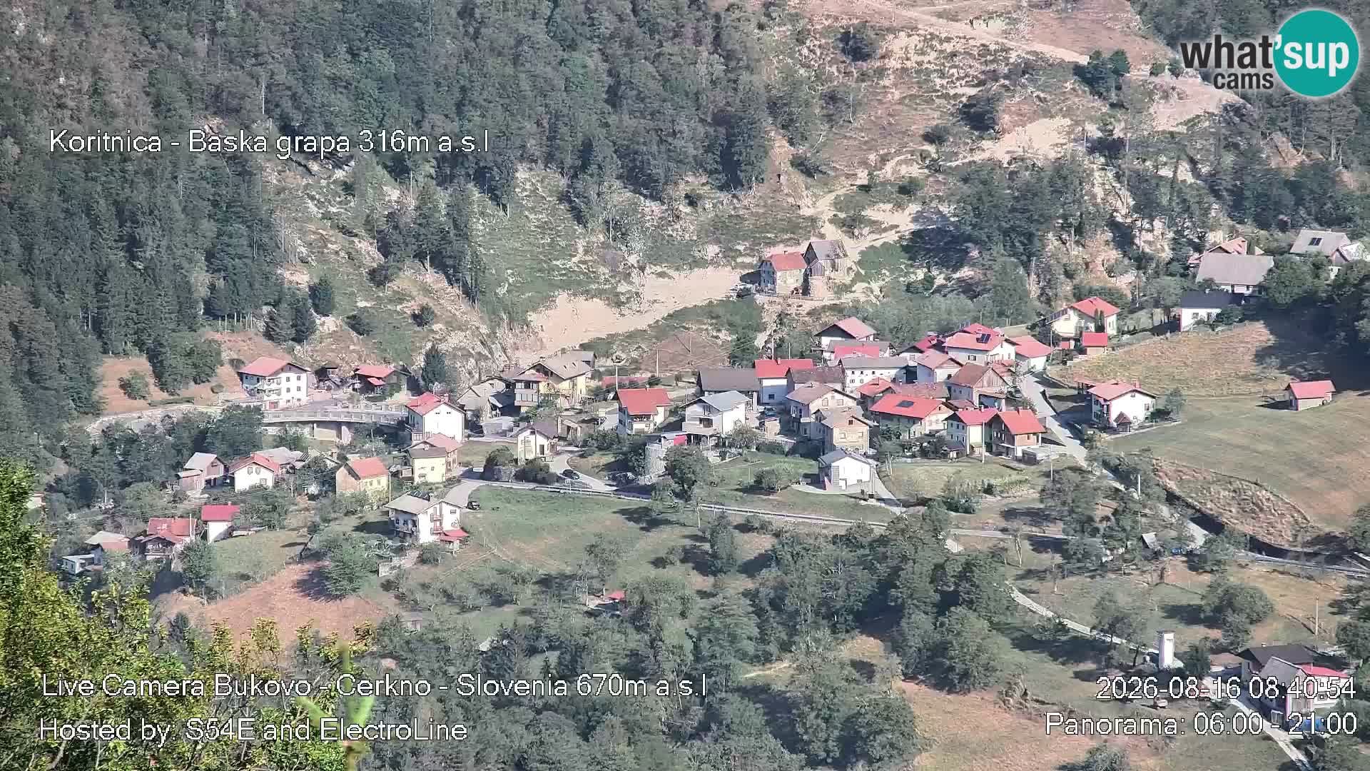 Webcam Bukovo – Baška grapa | Cerkno | Slovenia
