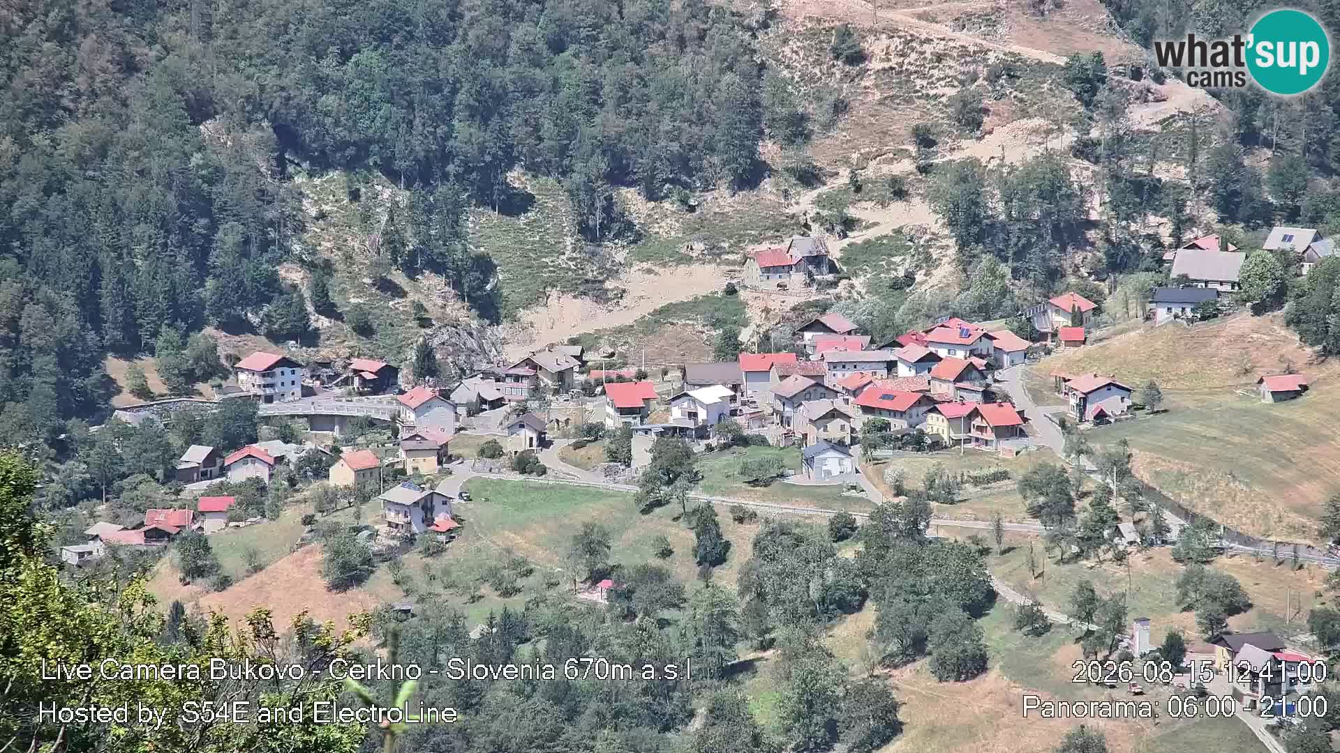 Web kamera Bukovo – Baška grapa | Cerkno | Slovenija