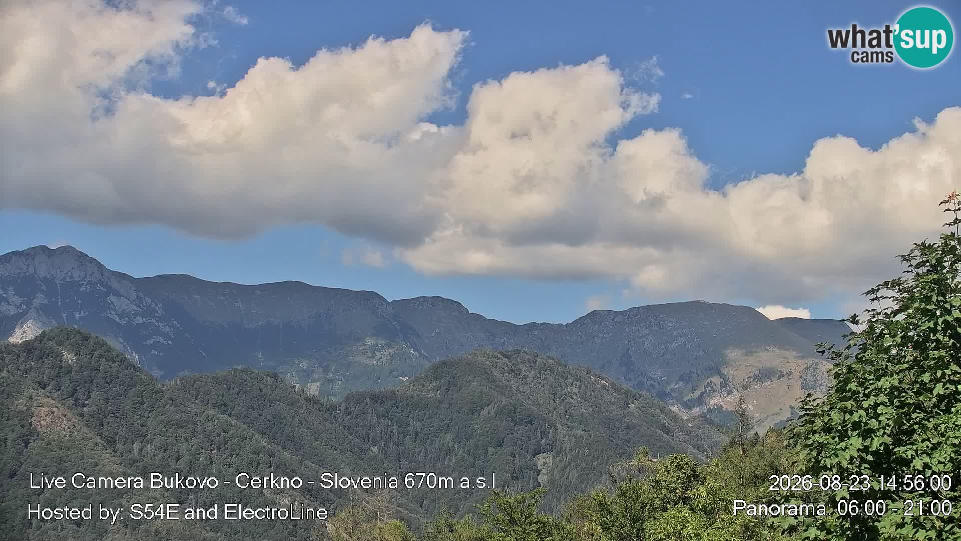 Webcam Bukovo – Baška grapa | Cerkno | Slovenia