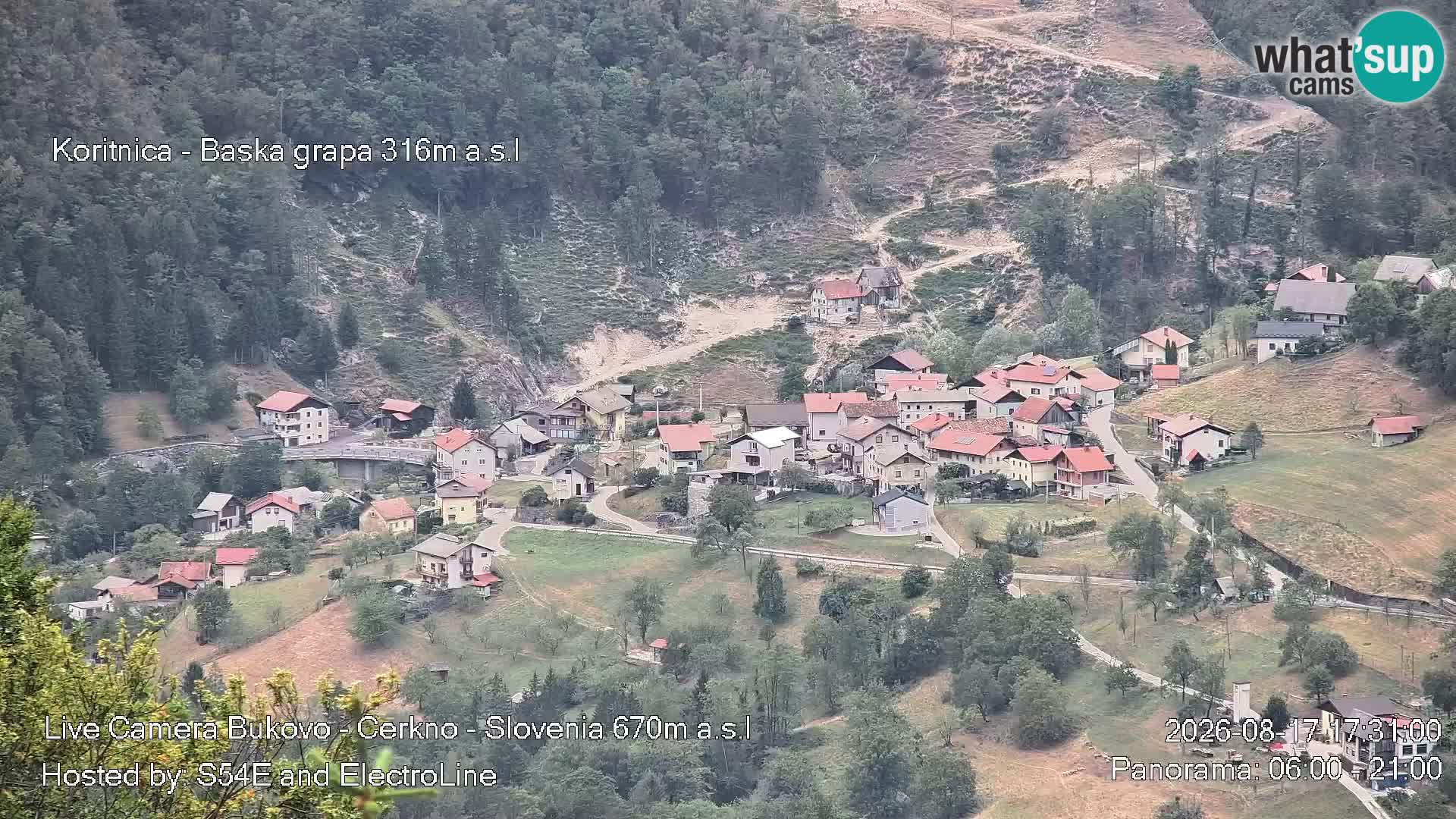 Webcam Bukovo – Baška grapa | Cerkno | Slovenia