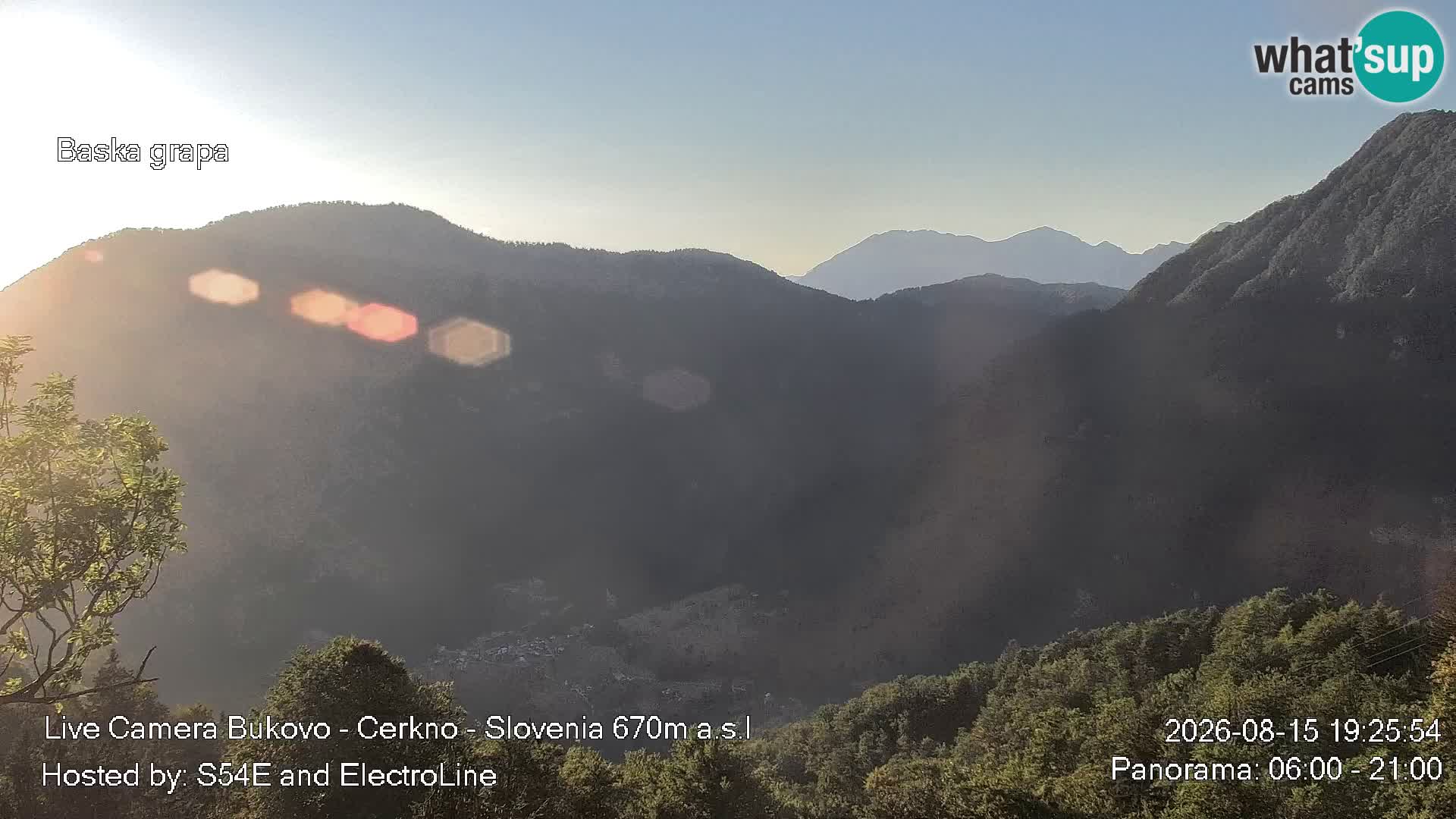 Webcam Bukovo – Baška grapa | Cerkno | Slovénie