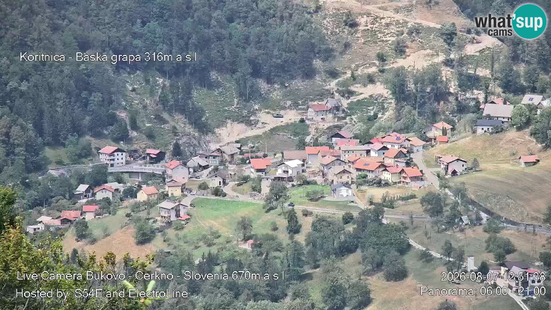 Webcam Bukovo – Baška grapa | Cerkno | Slovenia