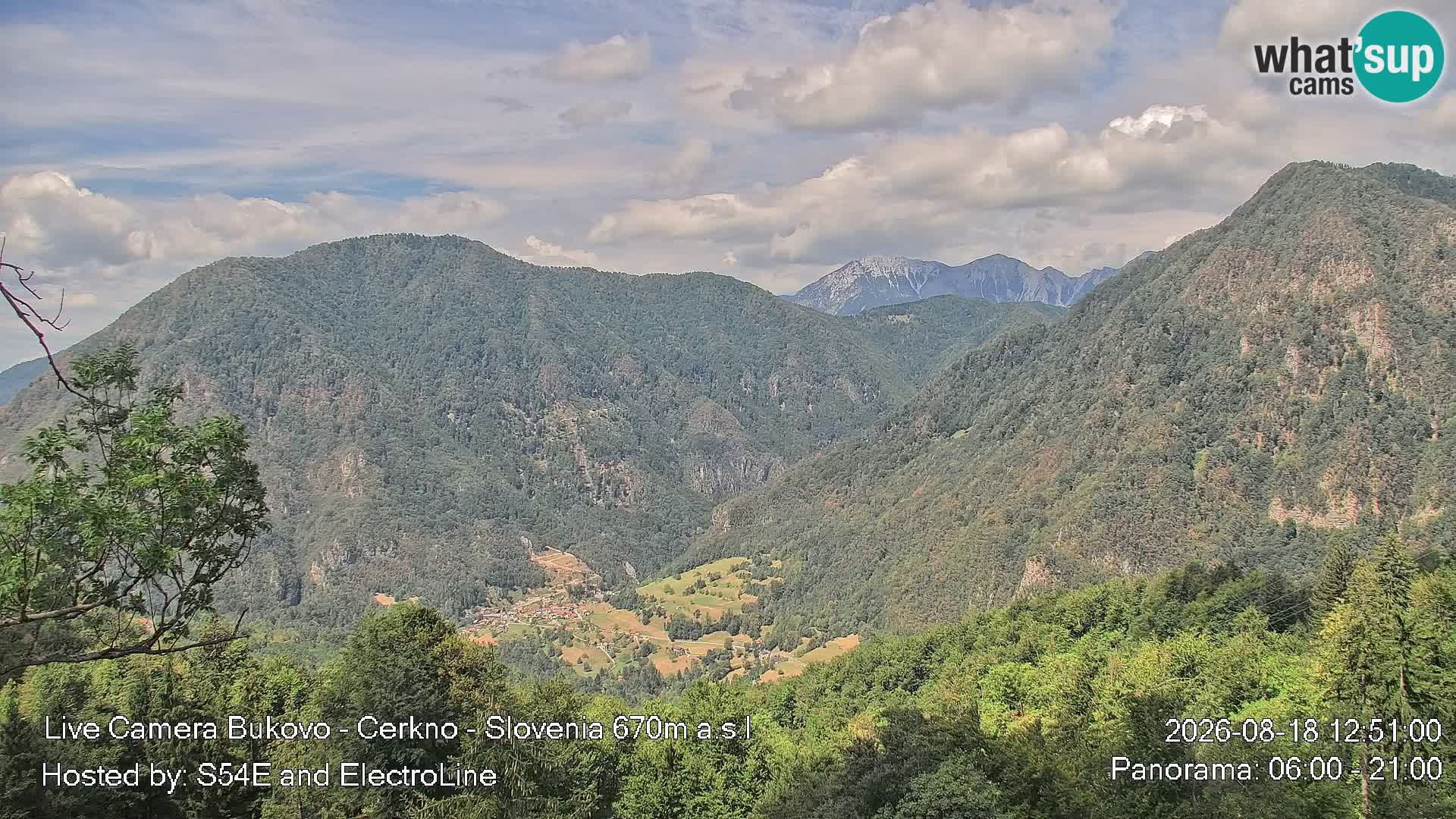 Webcam en vivo Bukovo – Baška grapa | Cerkno | Eslovenia