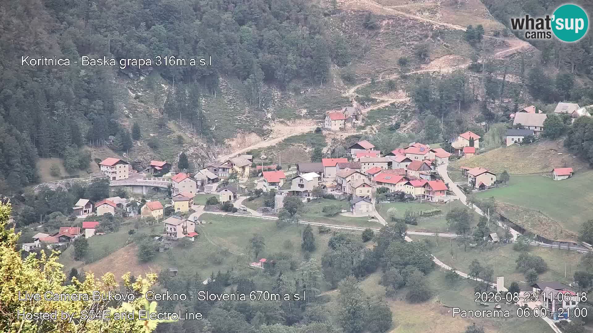 Webcam Bukovo – Baška grapa | Cerkno | Slovenia