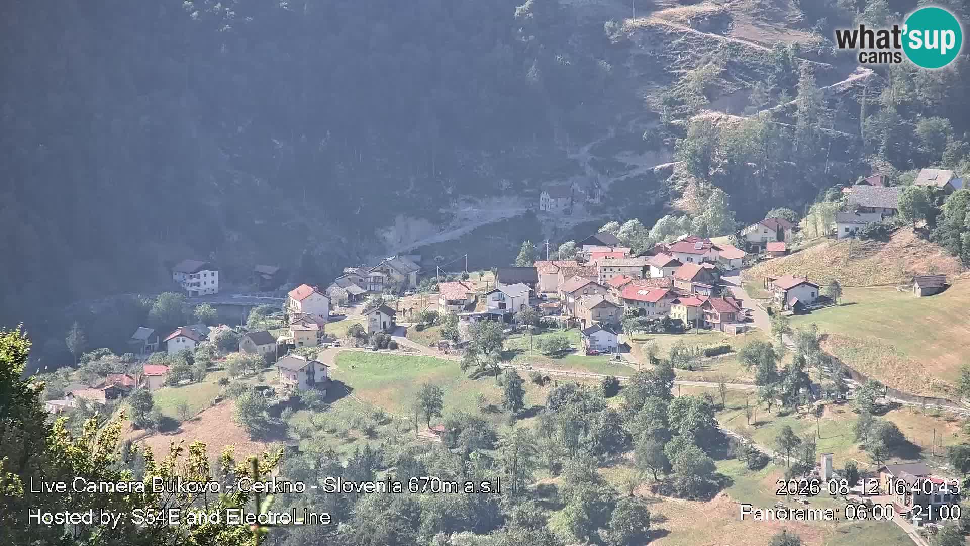 Web kamera Bukovo – Baška grapa | Cerkno | Slovenija