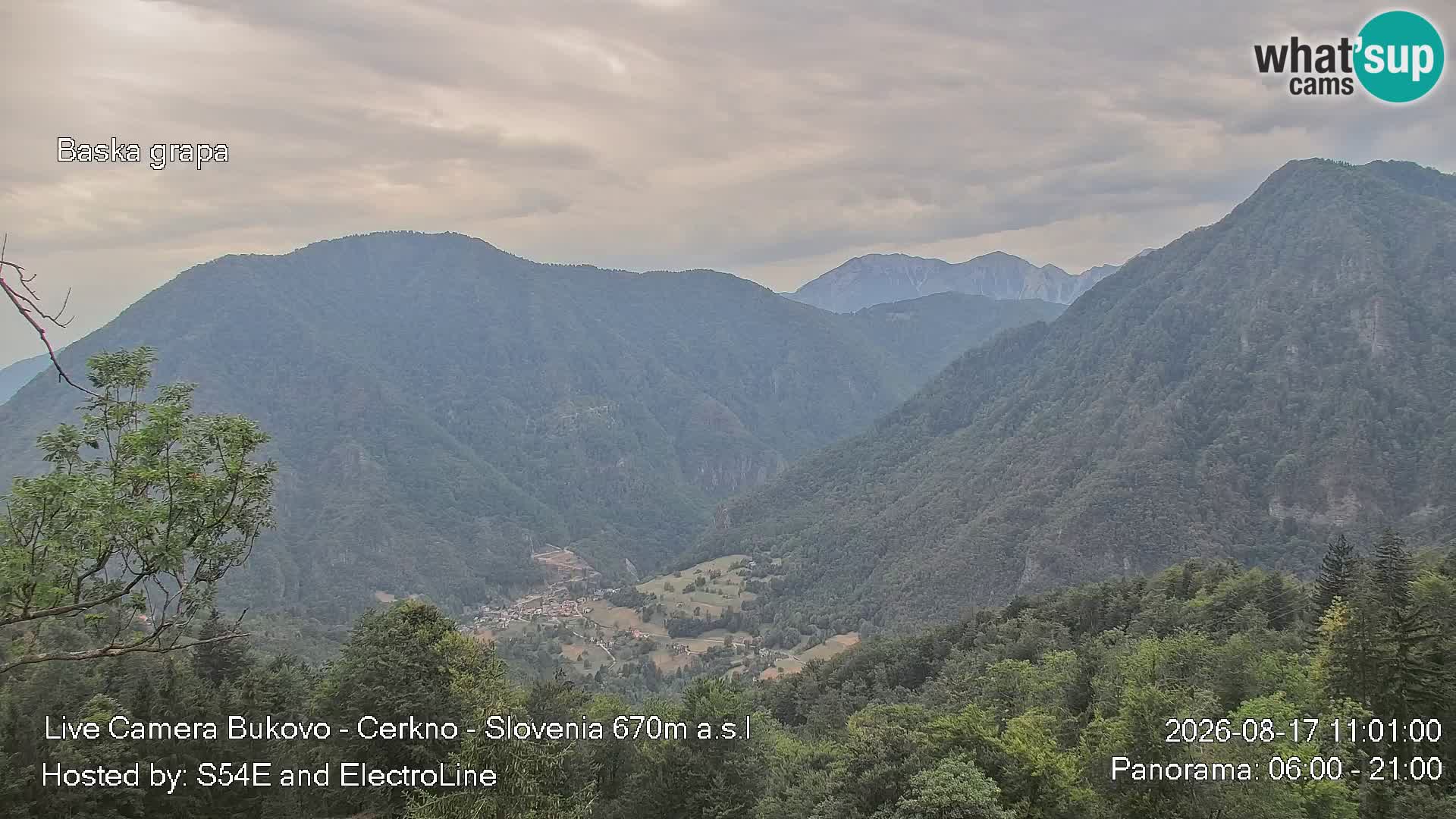 Webcam Bukovo – Baška grapa | Cerkno | Slovenia