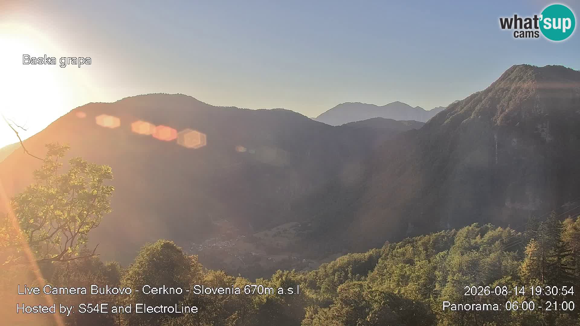Webcam Bukovo – Baška grapa | Cerkno | Slovenia