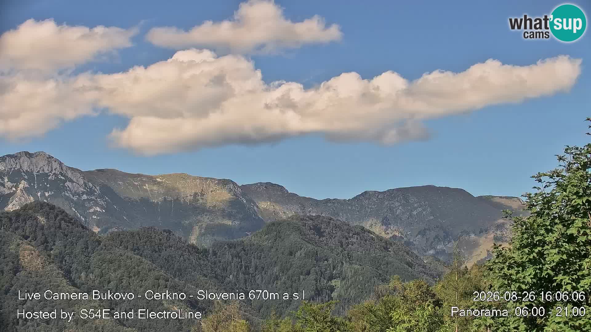 Webcam Bukovo – Baška grapa | Cerkno | Slovenia