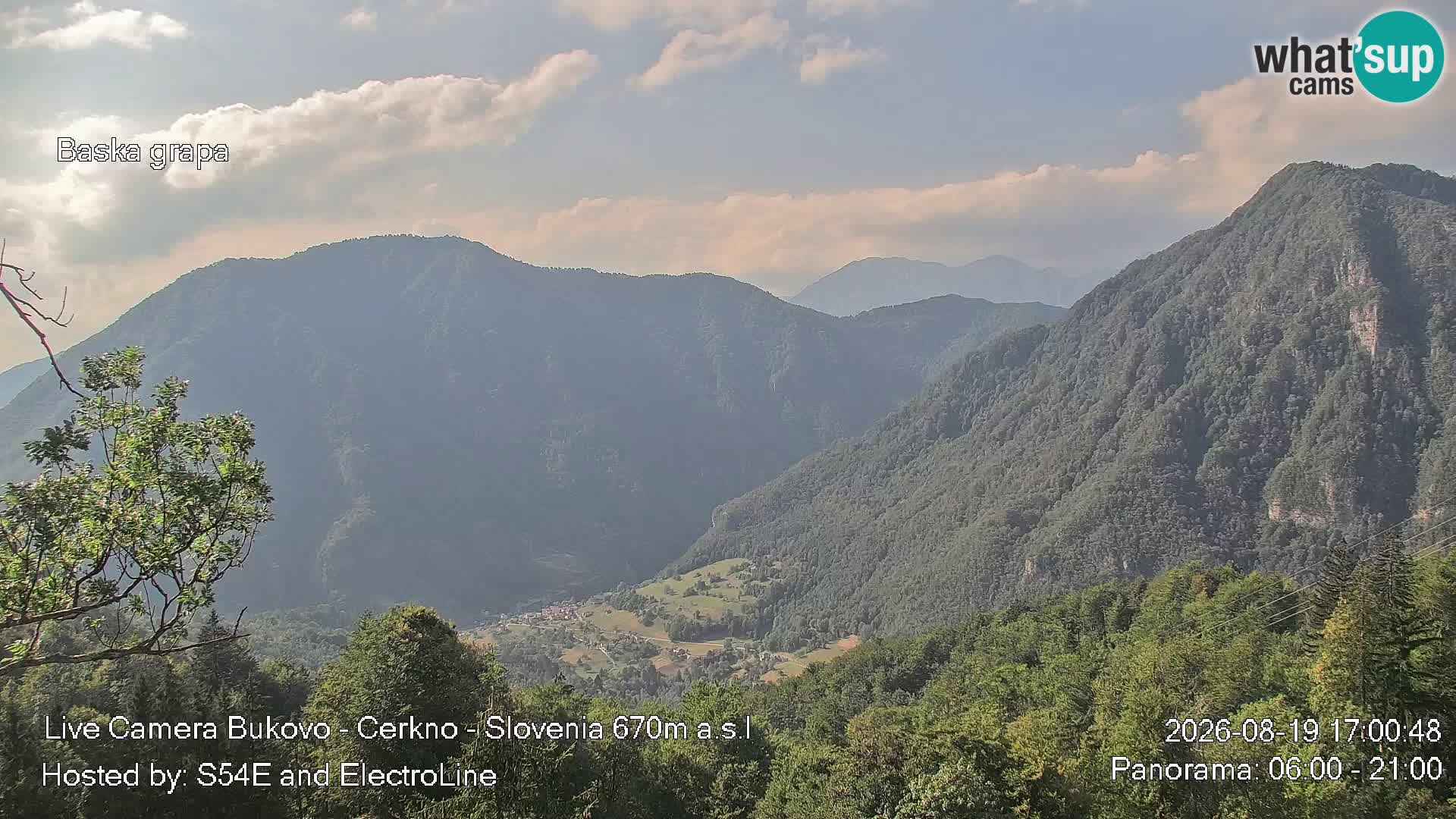 Webcam Bukovo – Baška grapa | Cerkno | Slovenia