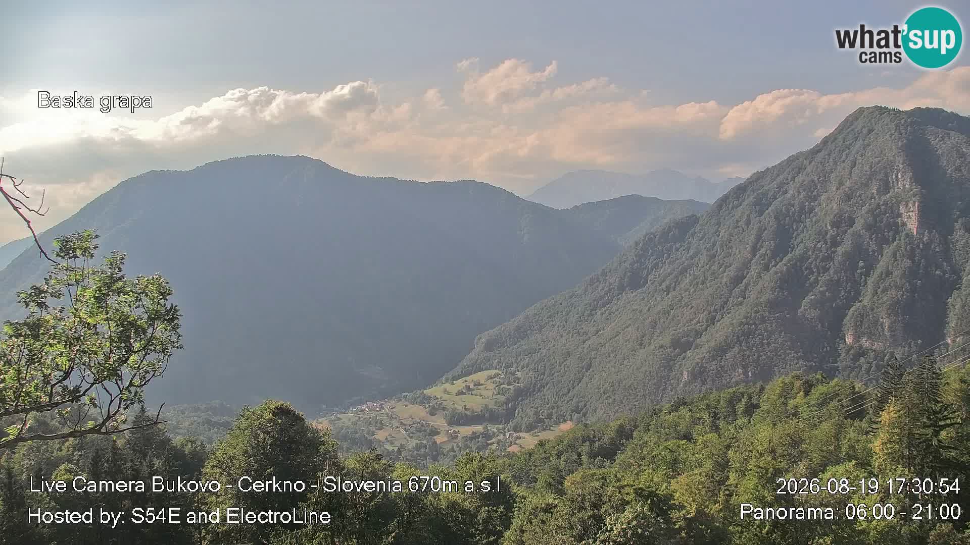 Webcam en vivo Bukovo – Baška grapa | Cerkno | Eslovenia
