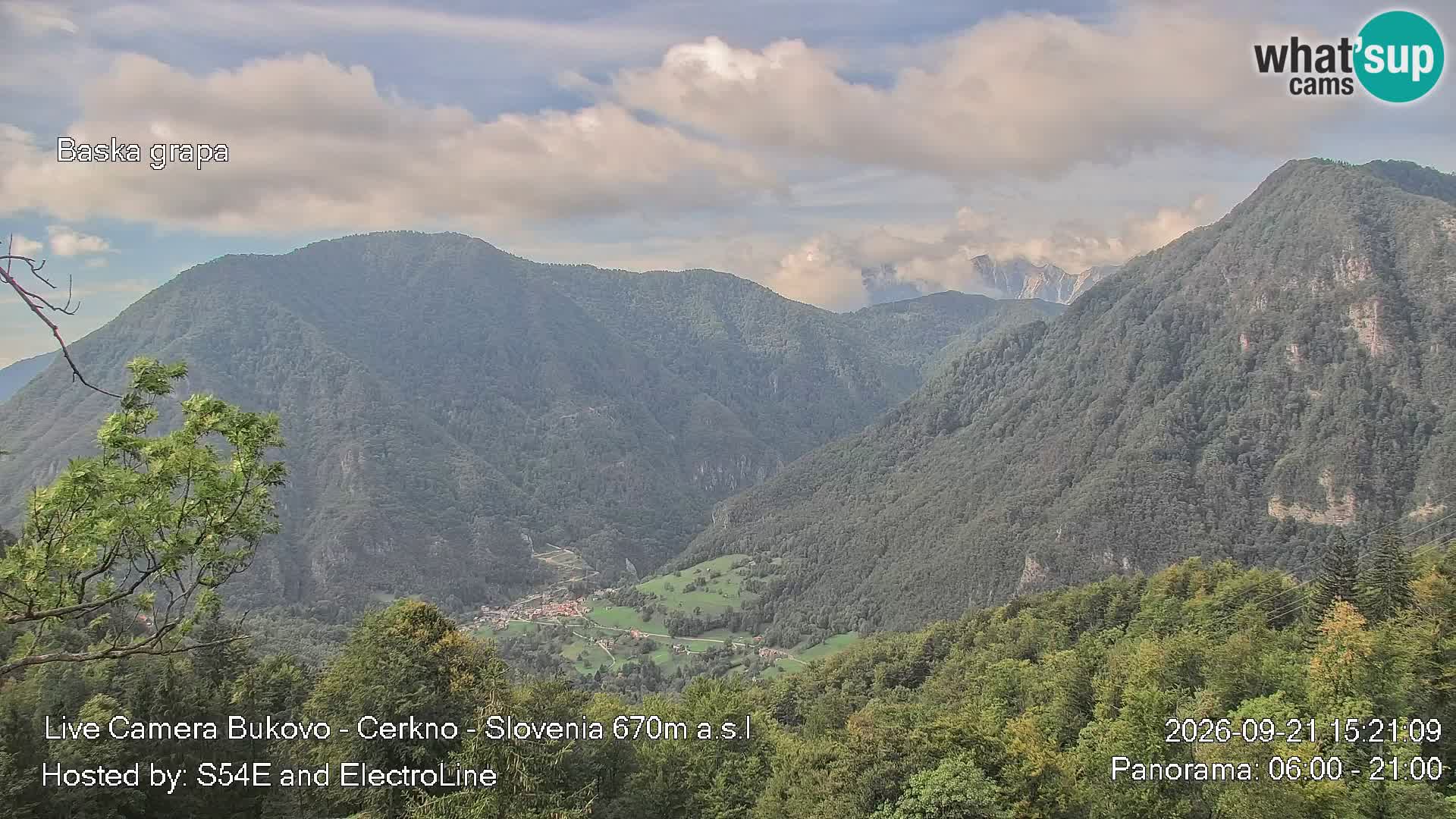 Bukovo Webcam – Baška grapa | Cerkno | Slowenien