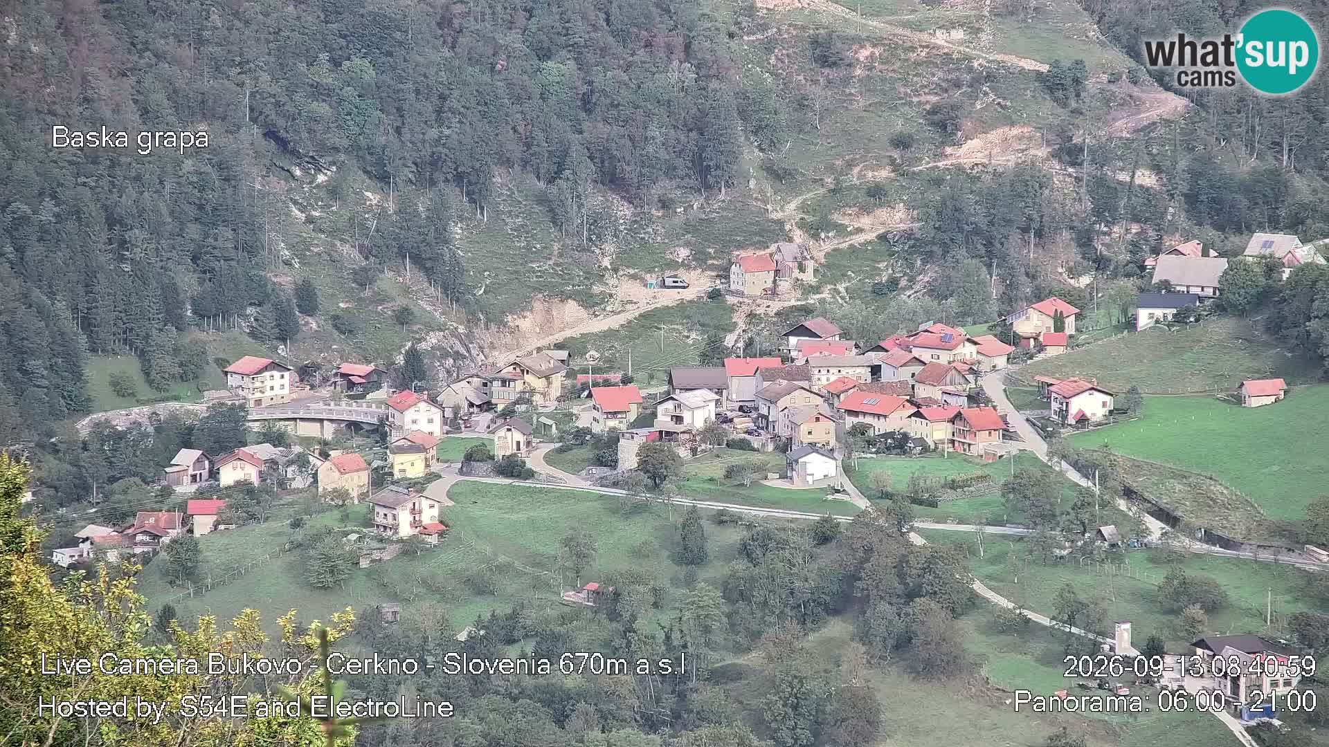 Webcam Bukovo – Baška grapa | Cerkno | Slovenia