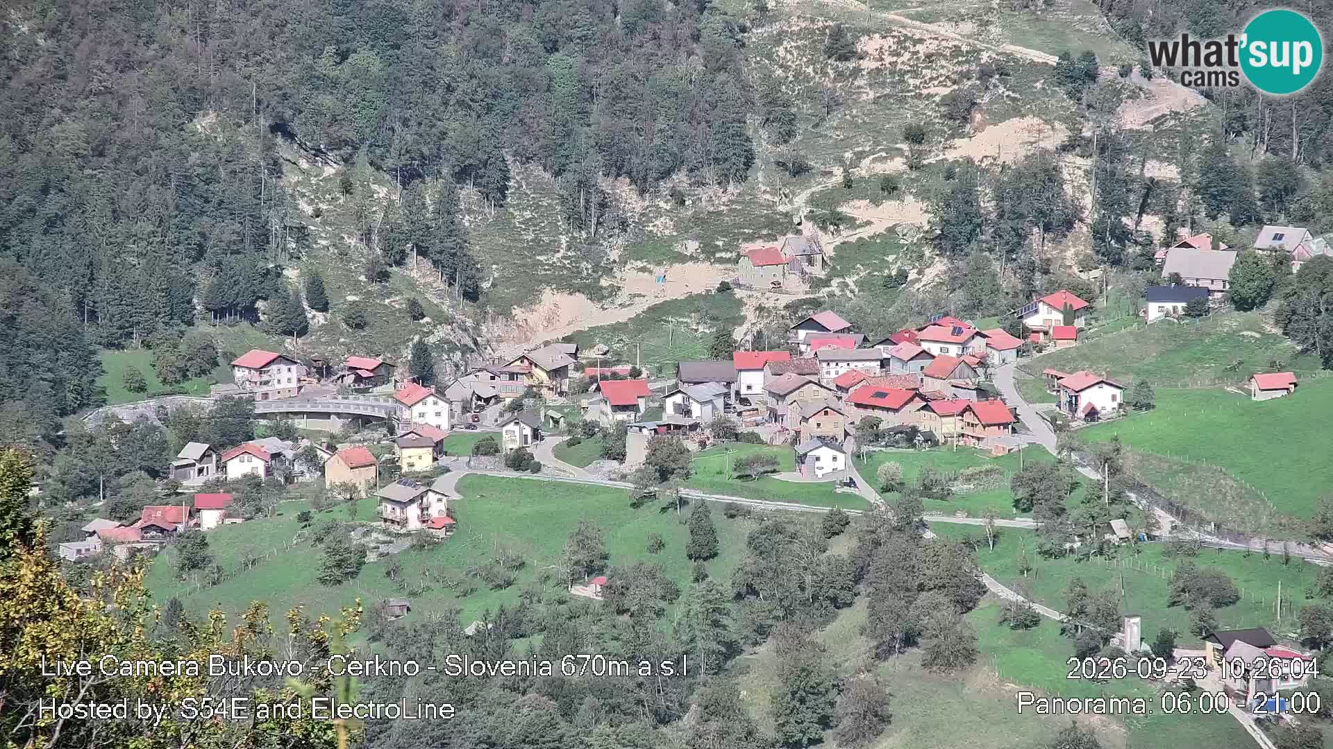 Web kamera Bukovo – Baška grapa | Cerkno | Slovenija
