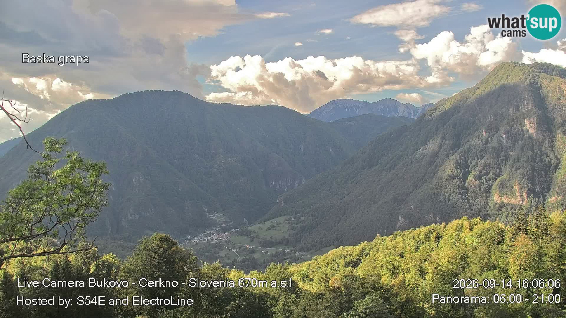 Bukovo Webcam – Baška grapa | Cerkno | Slowenien