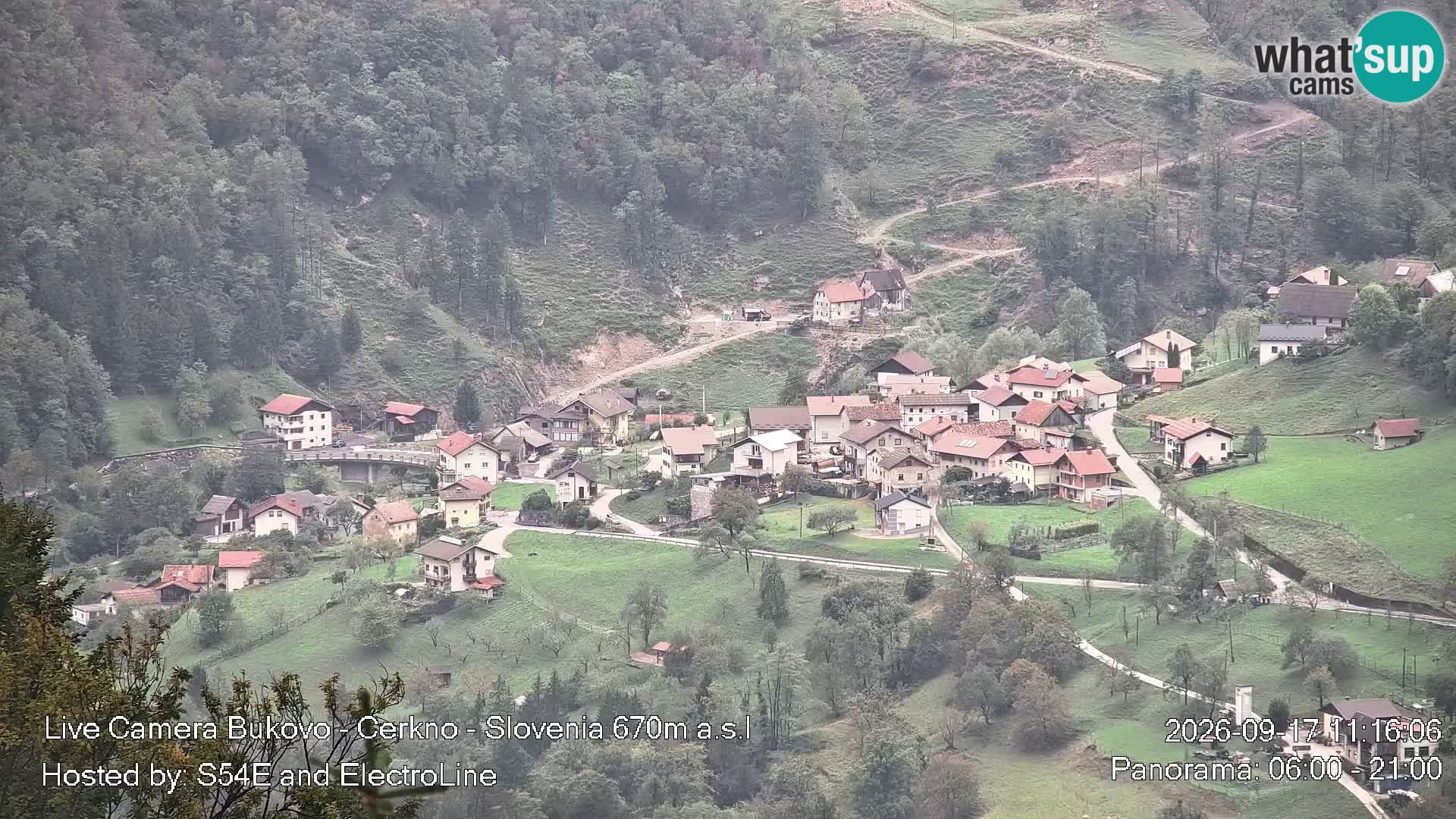Web kamera Bukovo – Baška grapa | Cerkno | Slovenija