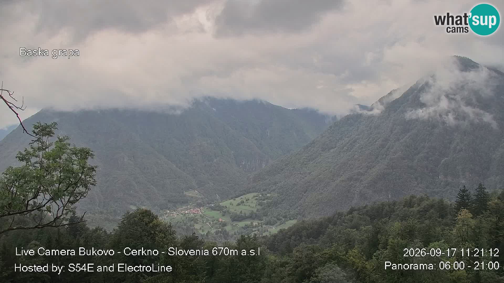 Webcam Bukovo – Baška grapa | Cerkno | Slovenia