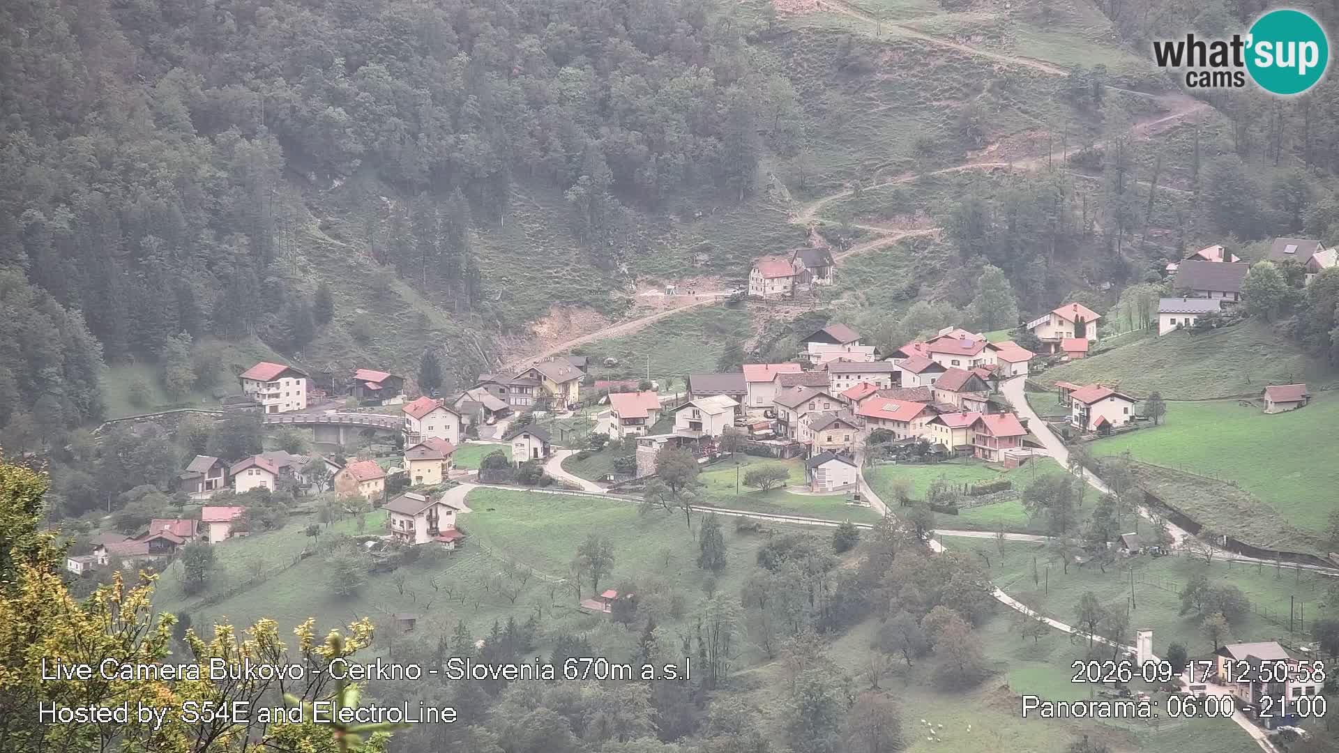 Webcam en vivo Bukovo – Baška grapa | Cerkno | Eslovenia