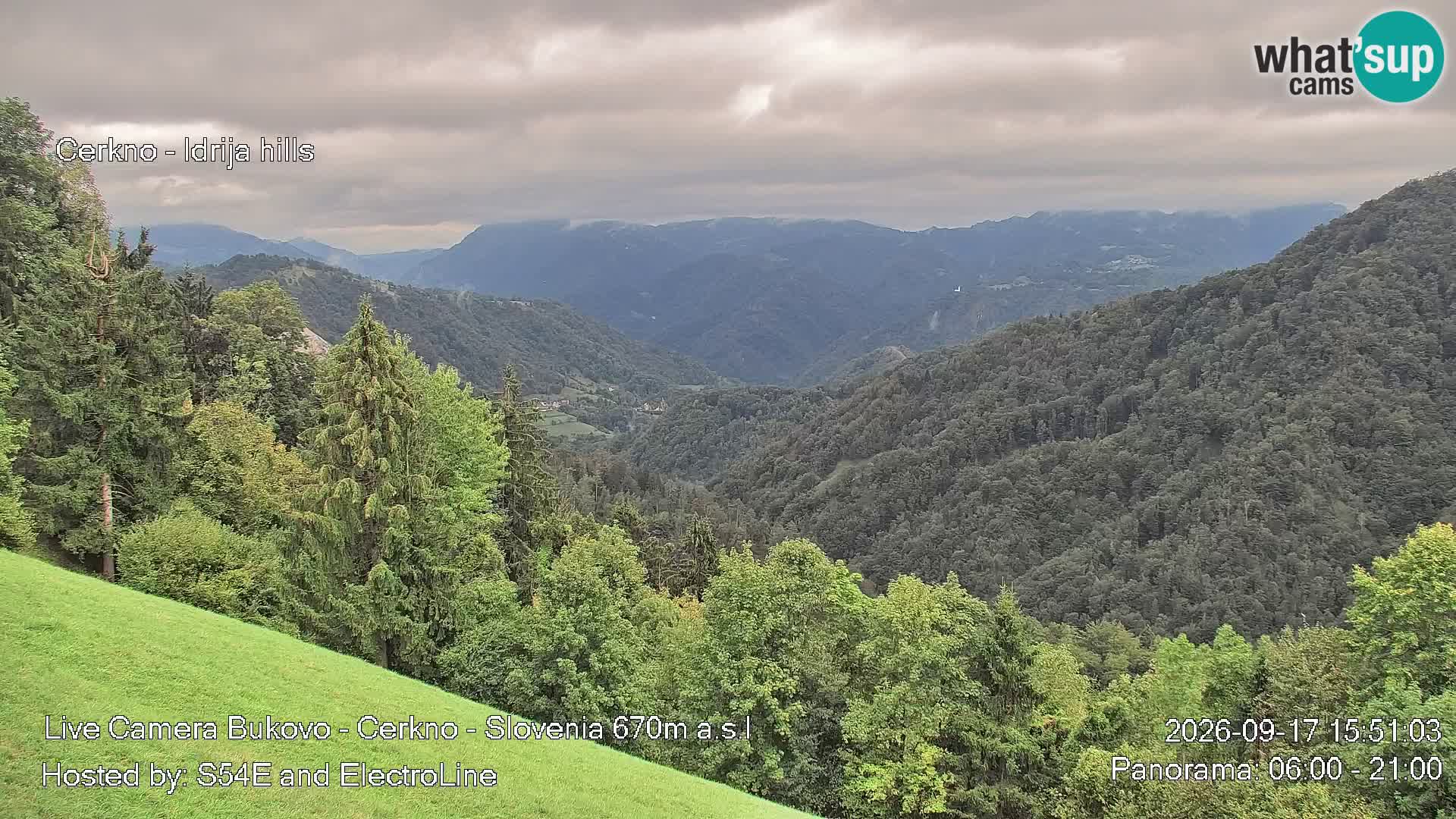 Web kamera Bukovo – Baška grapa | Cerkno | Slovenija