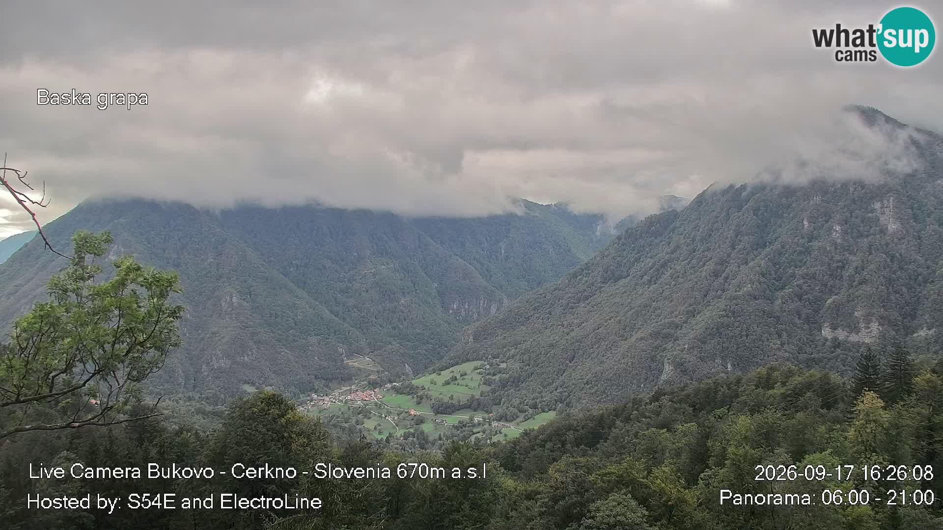 Bukovo Webcam – Baška grapa | Cerkno | Slowenien