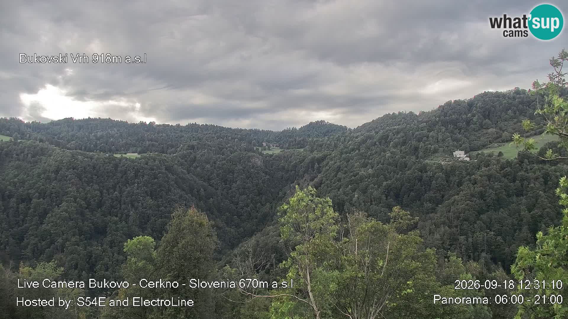 Webcam Bukovo – Baška grapa | Cerkno | Slovénie