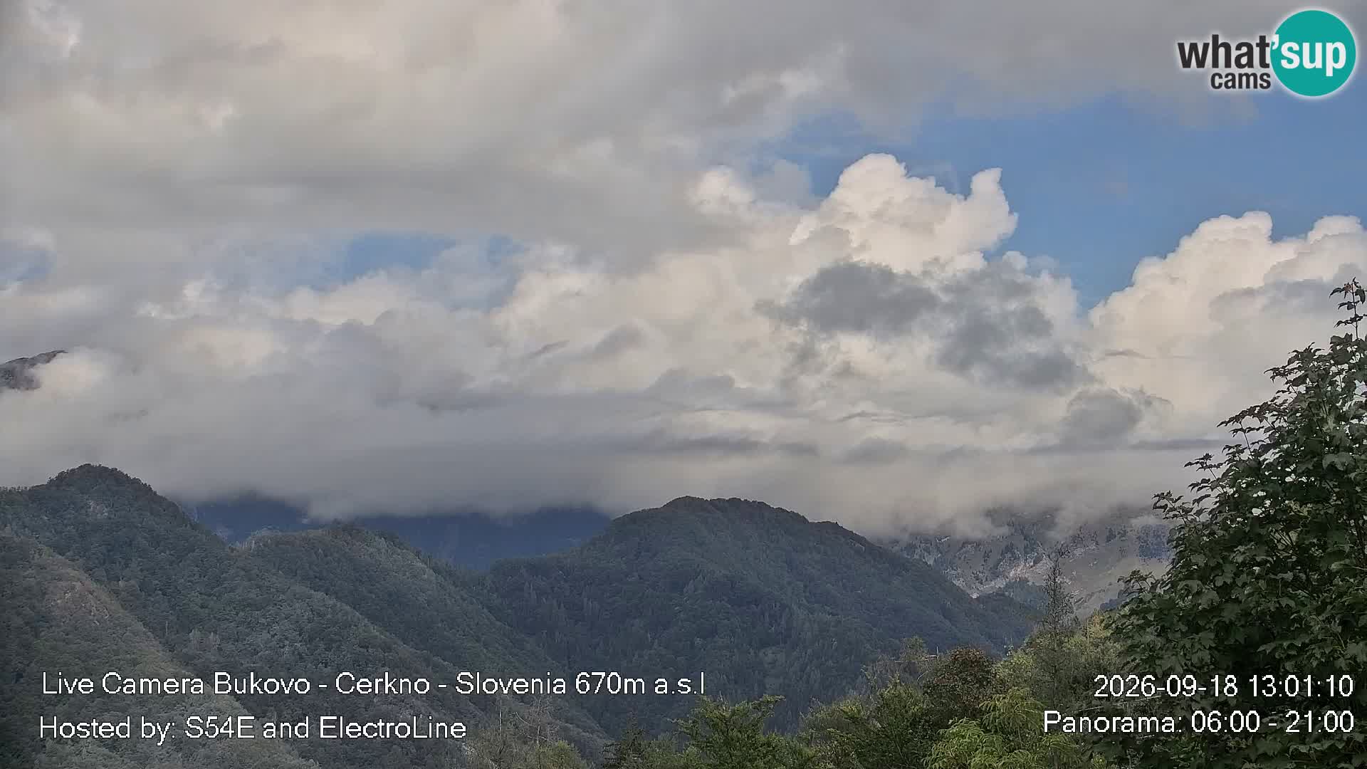 Web kamera Bukovo – Baška grapa | Cerkno | Slovenija