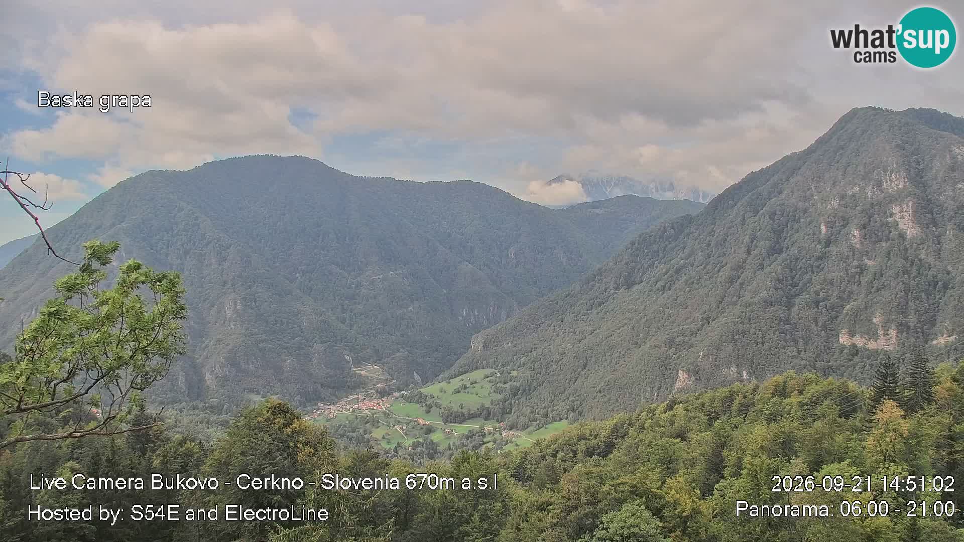 Bukovo Webcam – Baška grapa | Cerkno | Slowenien