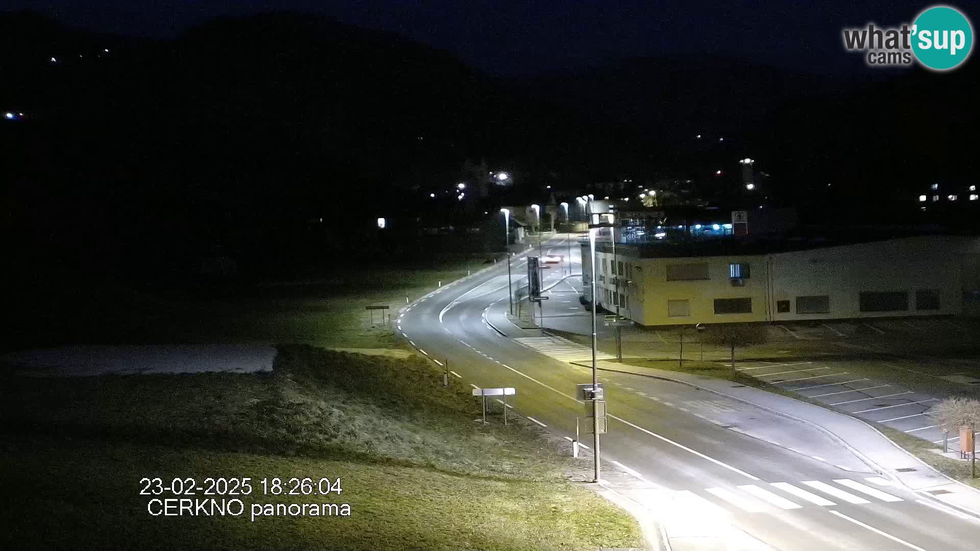 Cerkno city entrance Live Webcam