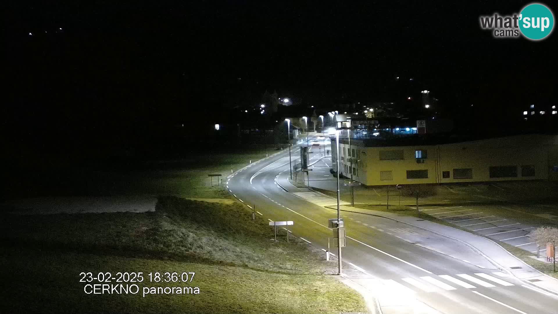 Cerkno city entrance Live Webcam