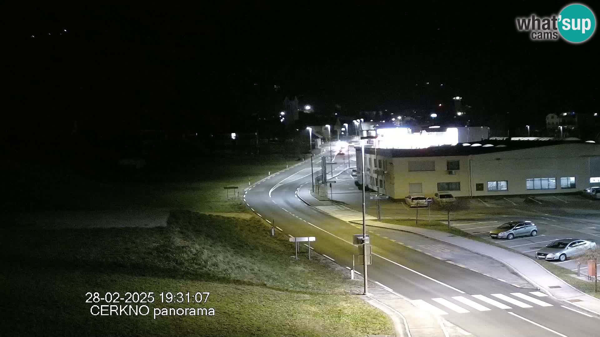 Cerkno city entrance Live Webcam