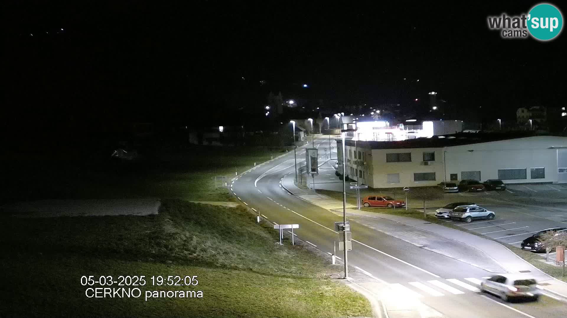 Webcam en direct – Entrée de la ville de Cerkno