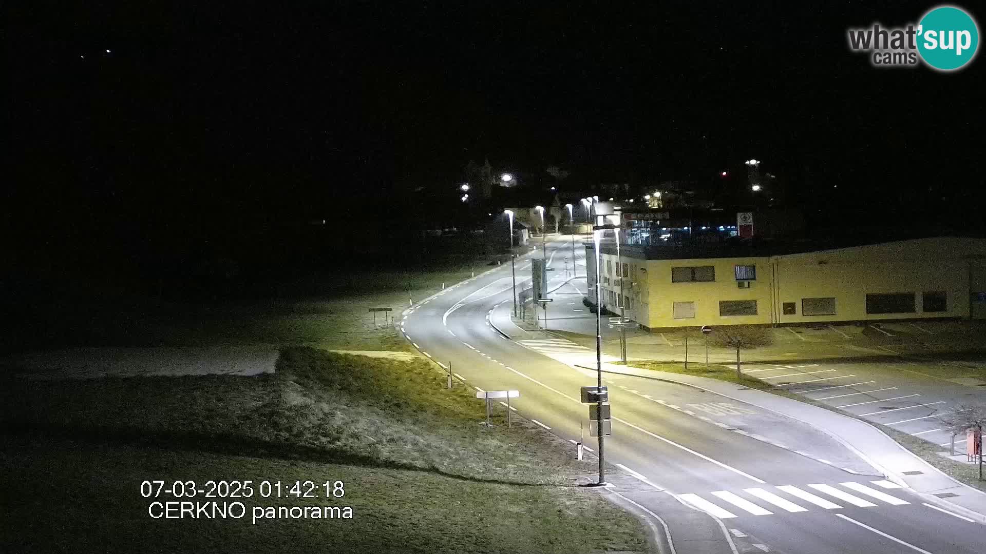 Webcam en direct – Entrée de la ville de Cerkno