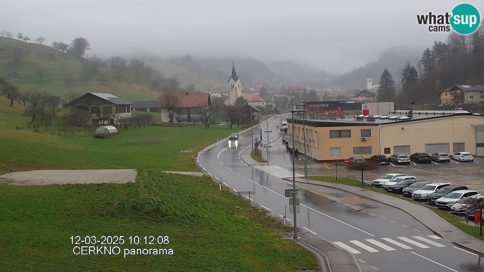 Cerkno city entrance Live Webcam