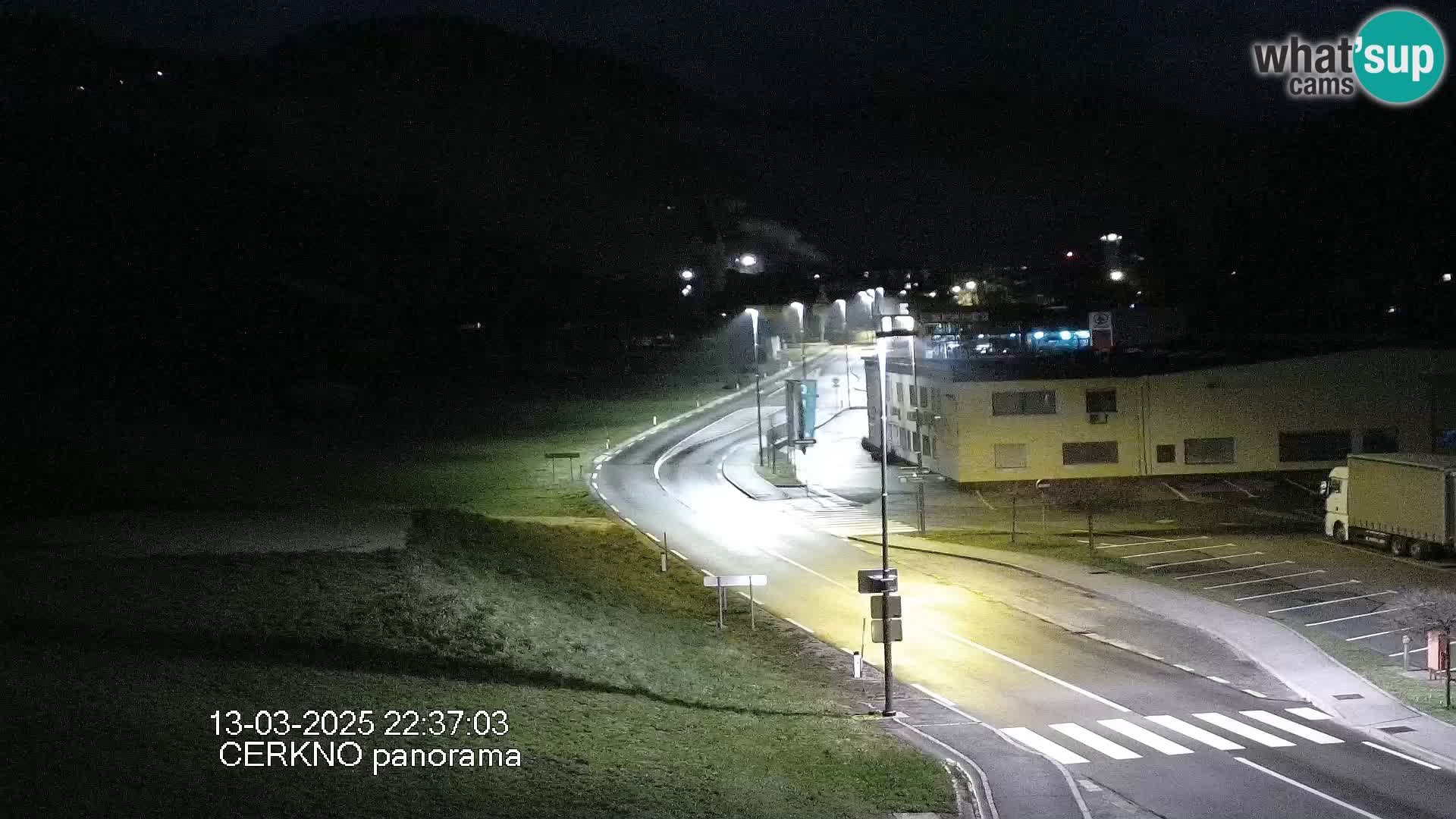 Cerkno city entrance Live Webcam