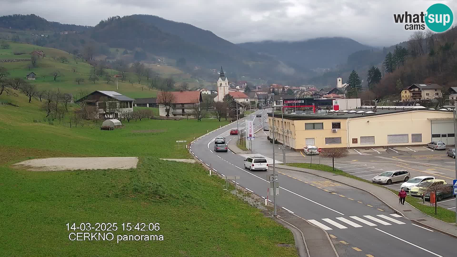 Cerkno entrada a la ciudad Webcam en vivo